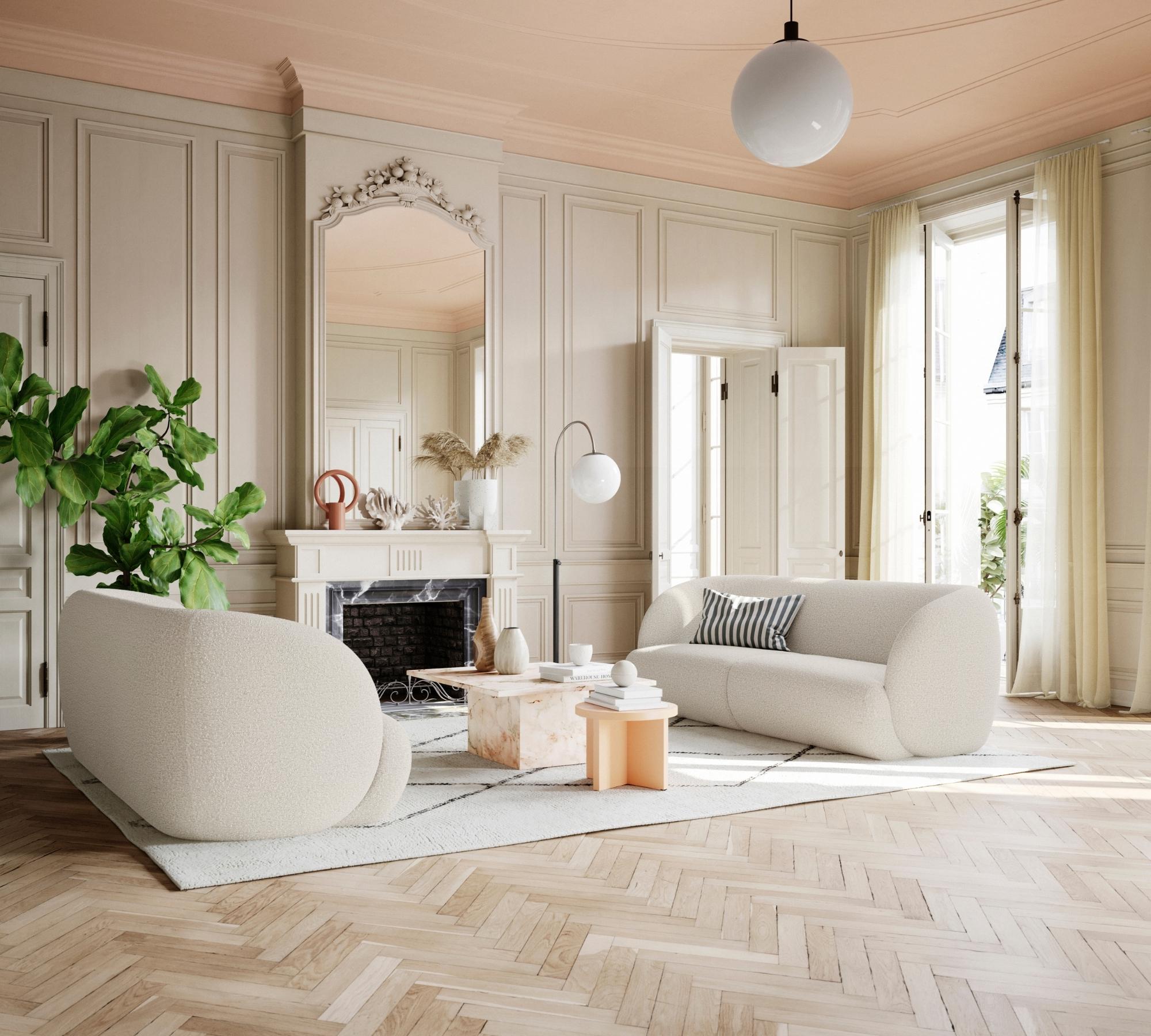 Design-Award-Winning Paula 3-Sitzer Sofa Danny Amber