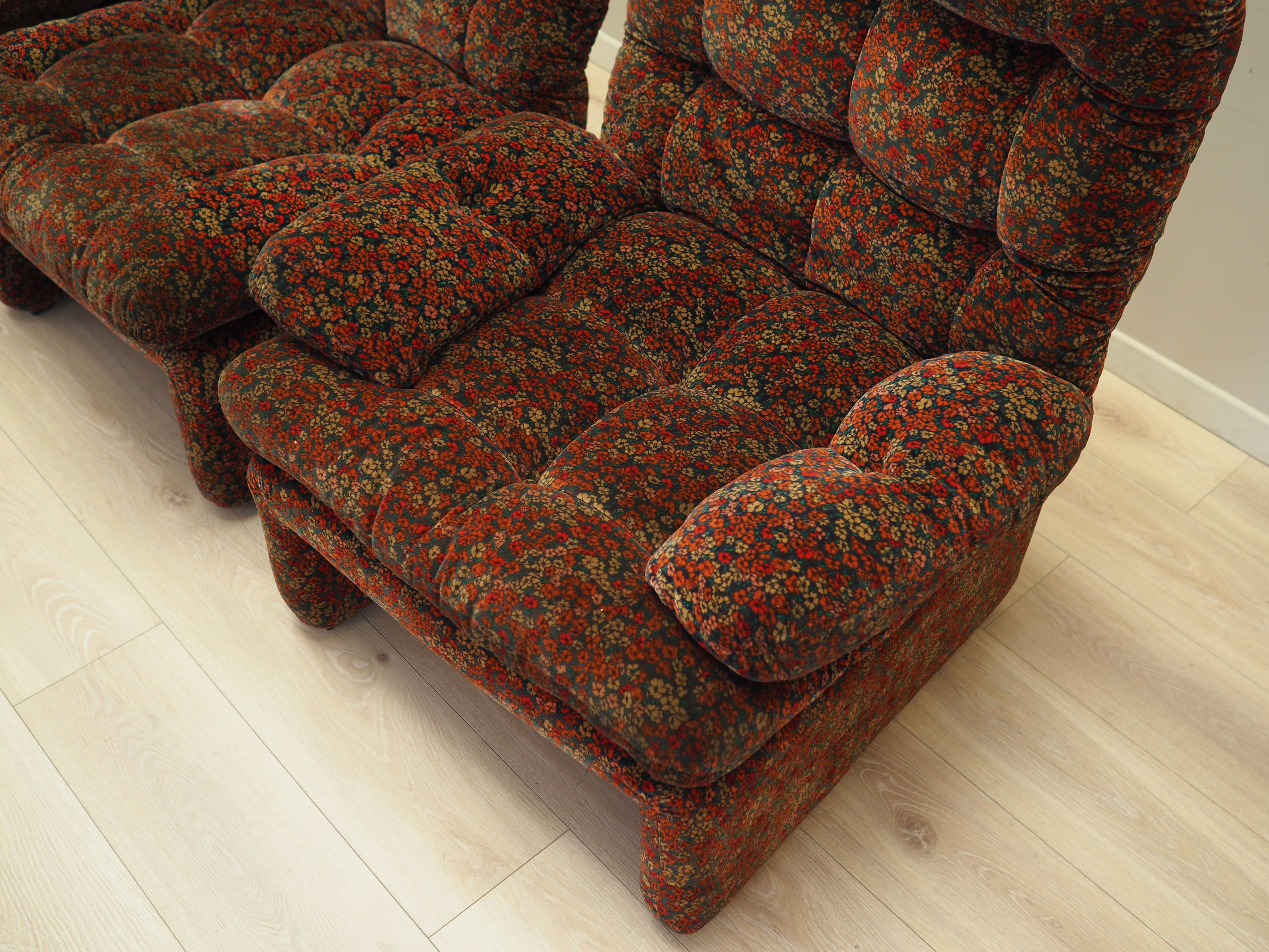 Modular Sofa Velvet 1960s