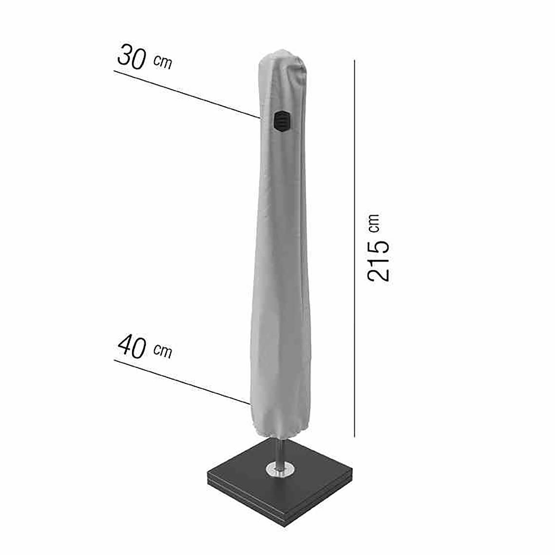Schutzhülle Aqua Shield X Silber Webstoff 40 x 40 x 215 cm
