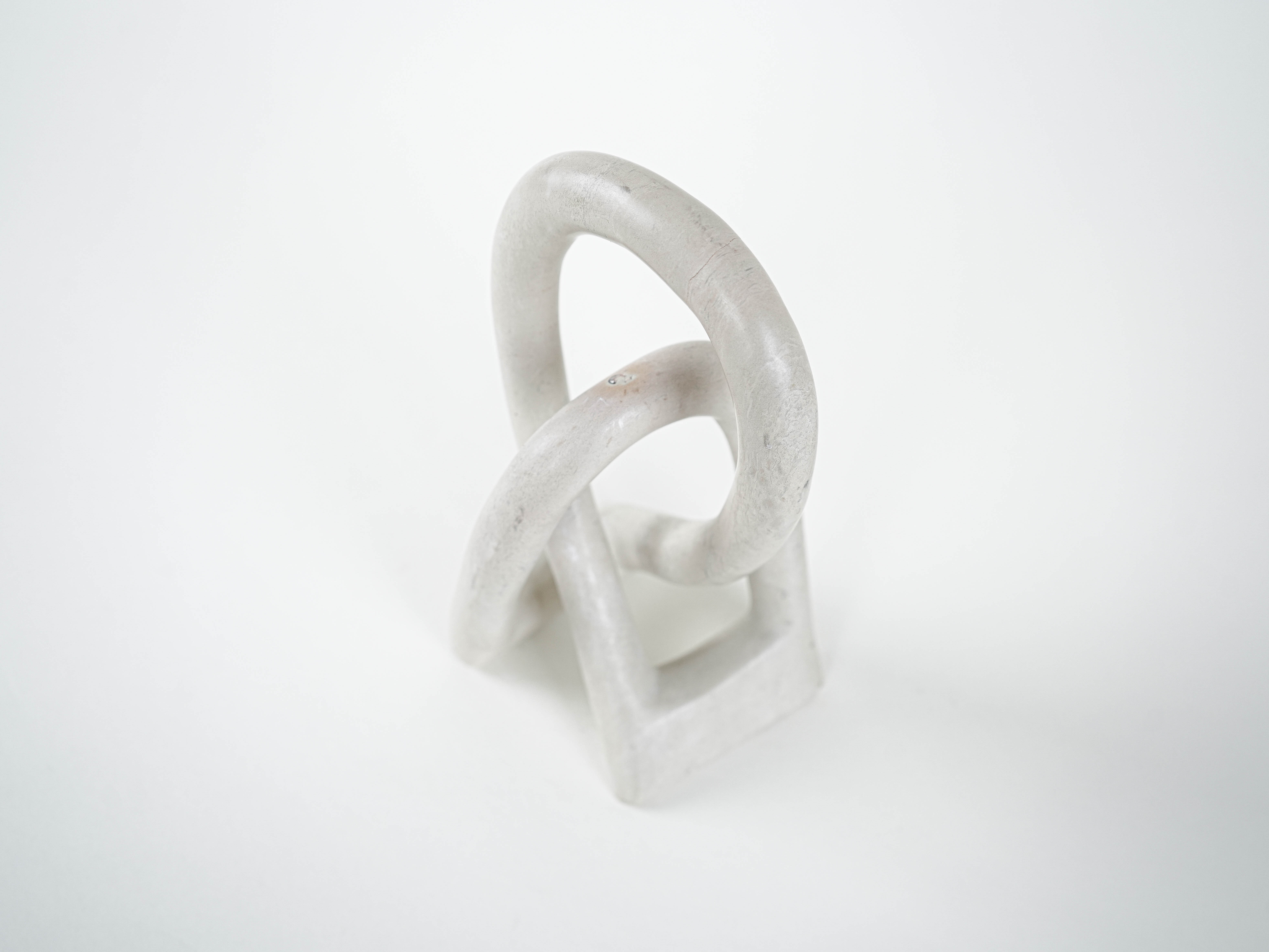 Sculpture Abstract White 1980s