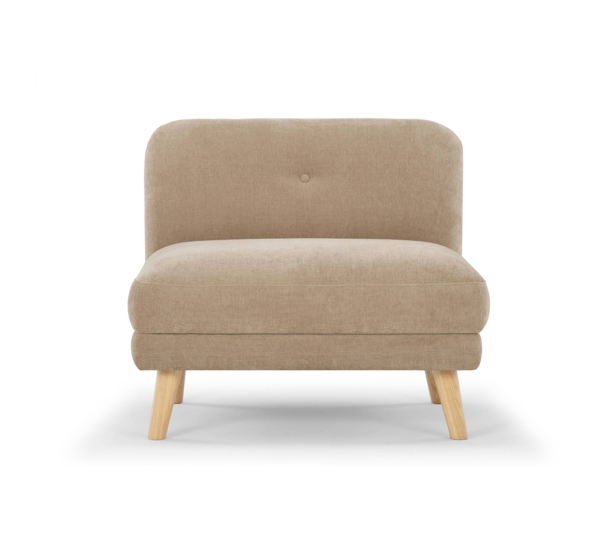Alfred 1-Sitzer Modul Velour Matt Beige