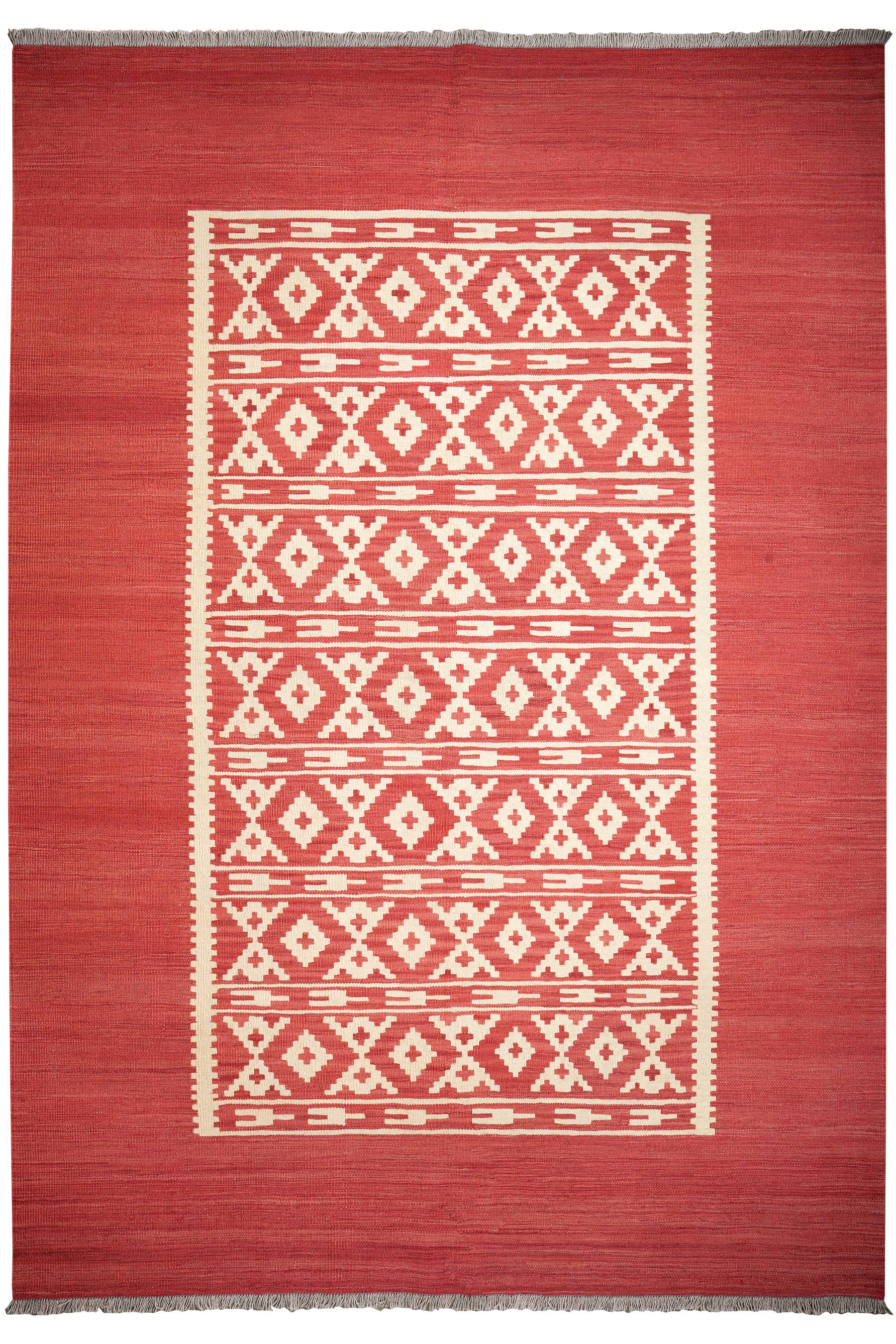 Kelim Gashgai Teppich Wolle Rot