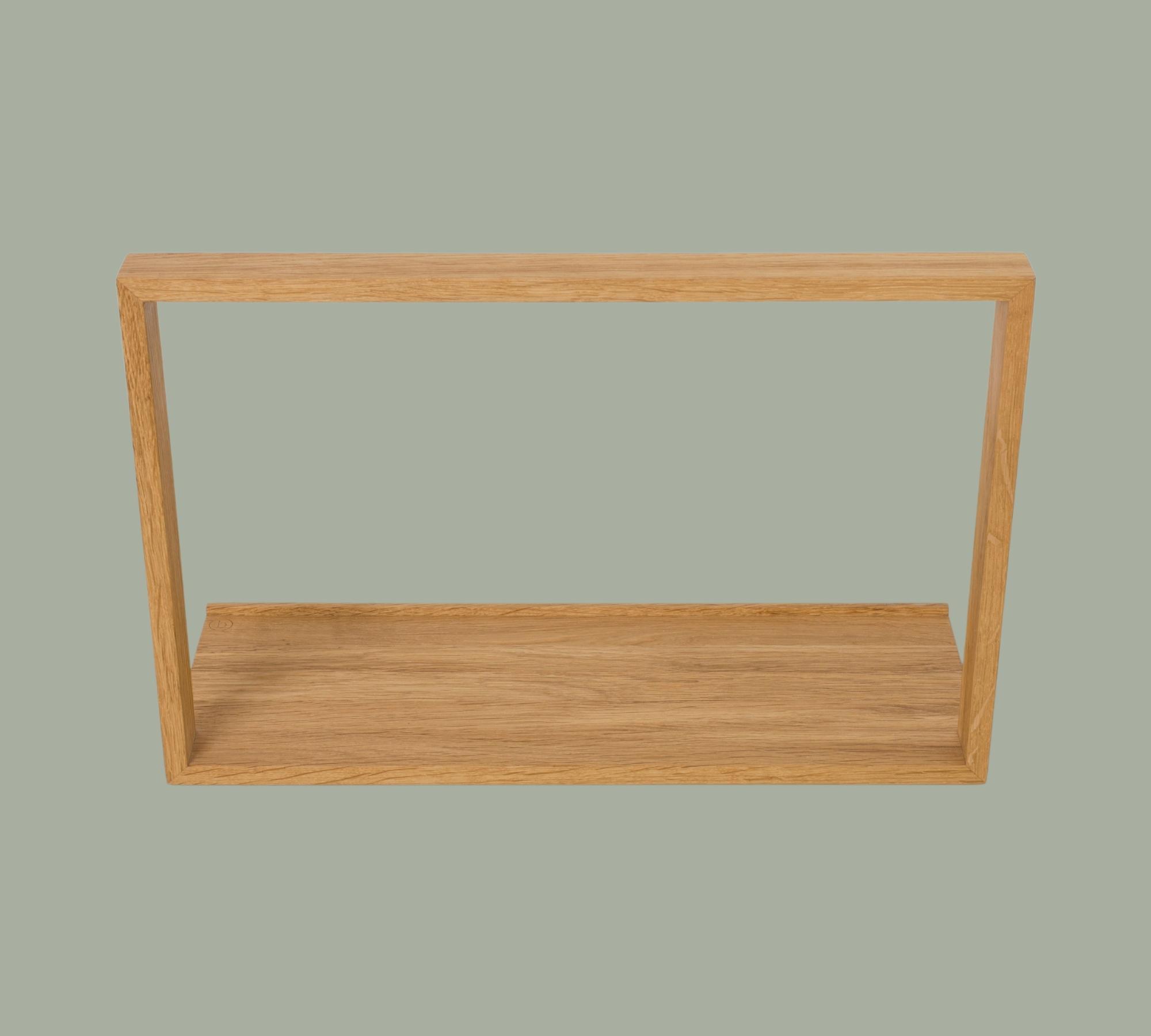 Minimalistischer Designer Plattenständer aus Eichenholz