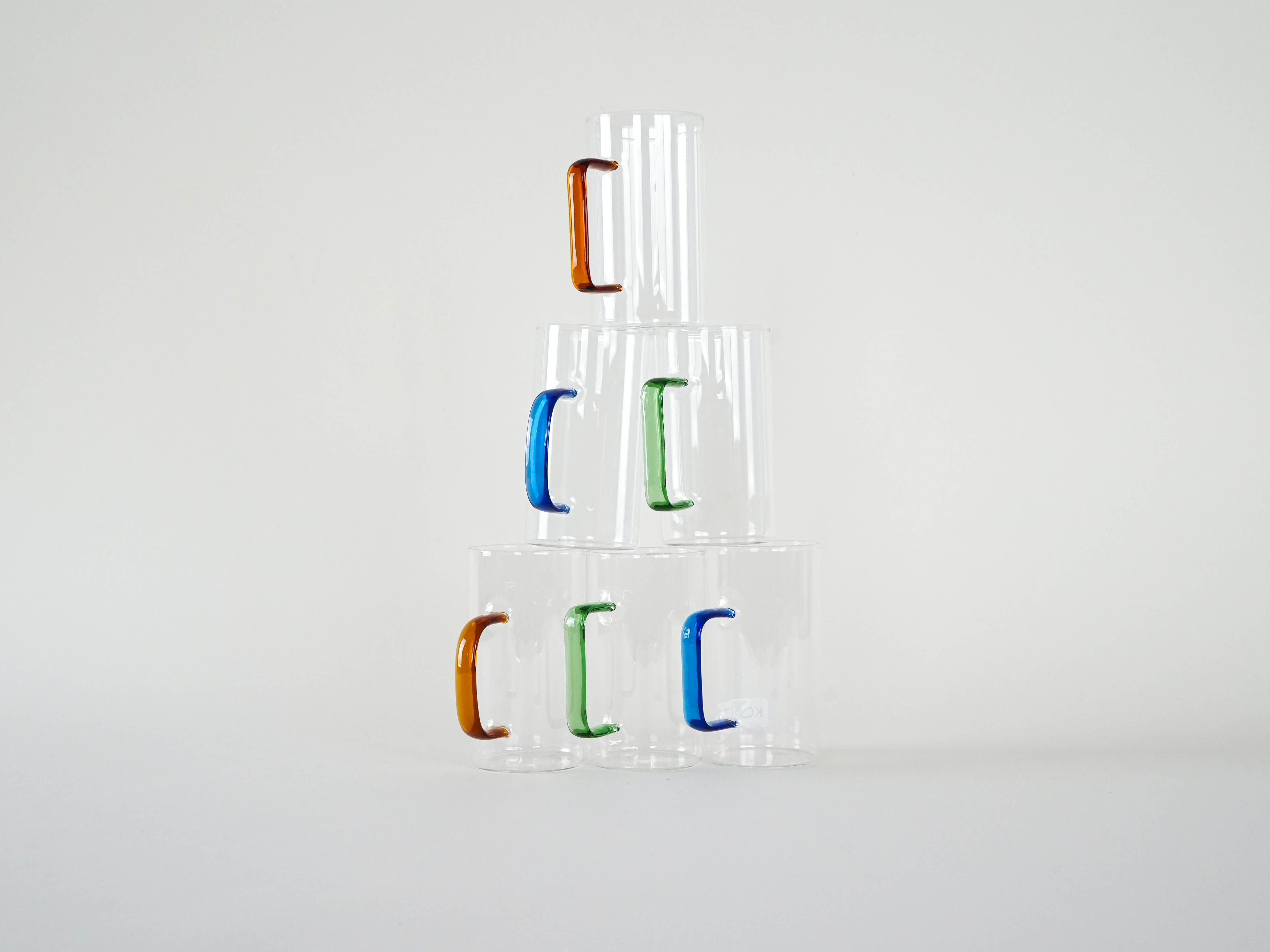 Glasses 6x Multicolored