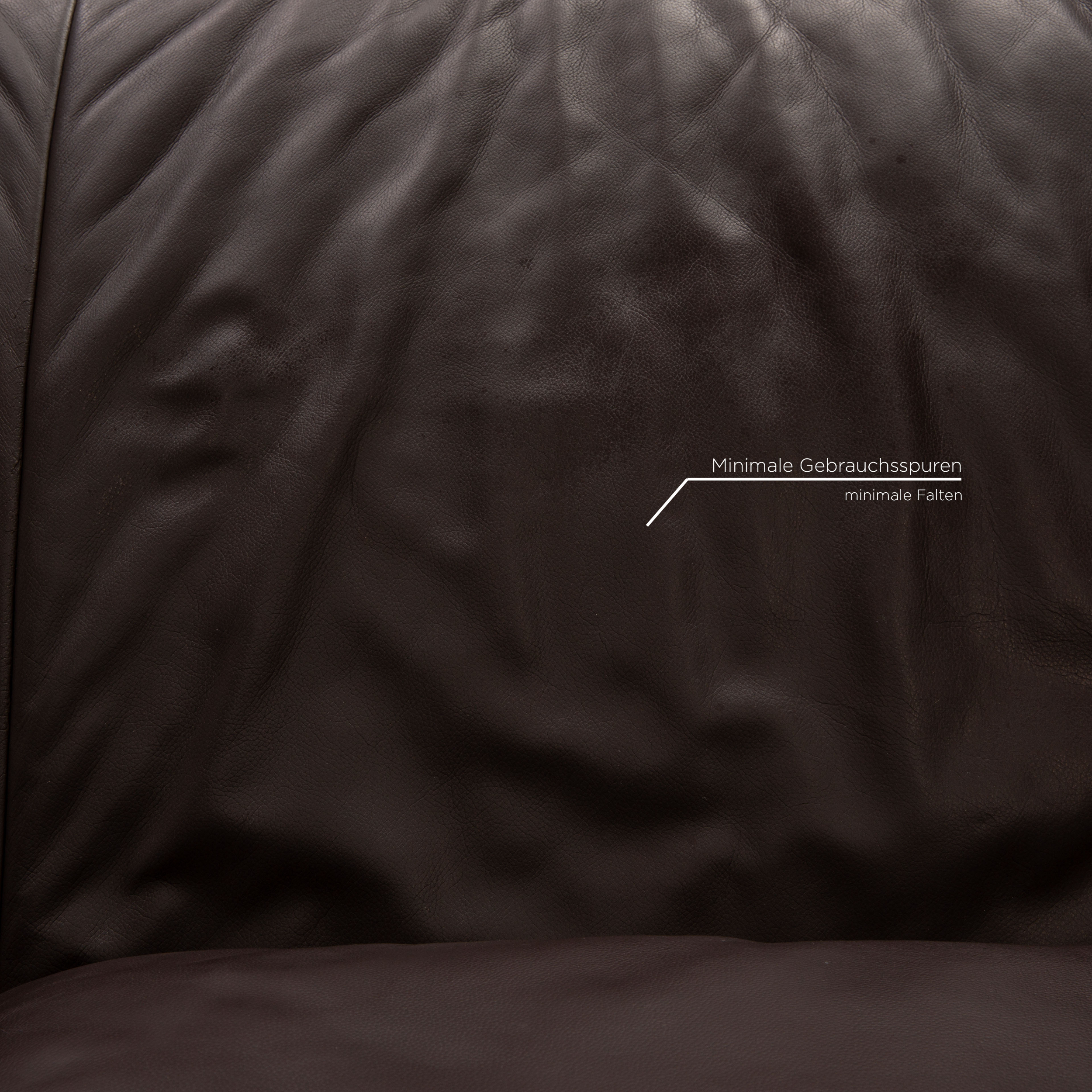 Volare Sofa 3-Sitzer mit Funktion Leder Dunkelbraun