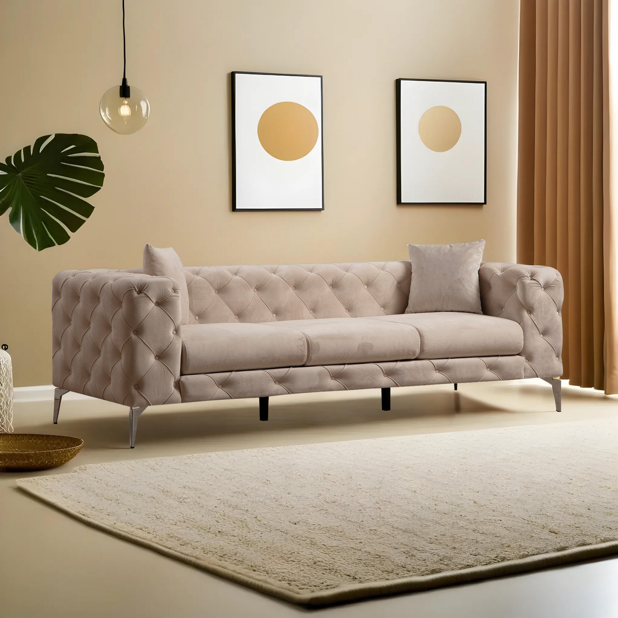 Como 3-seater sofa ecru