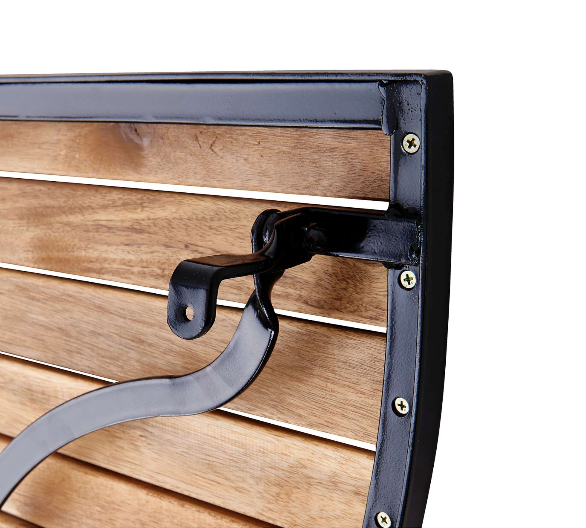 Gartentisch Metall Holz Natural