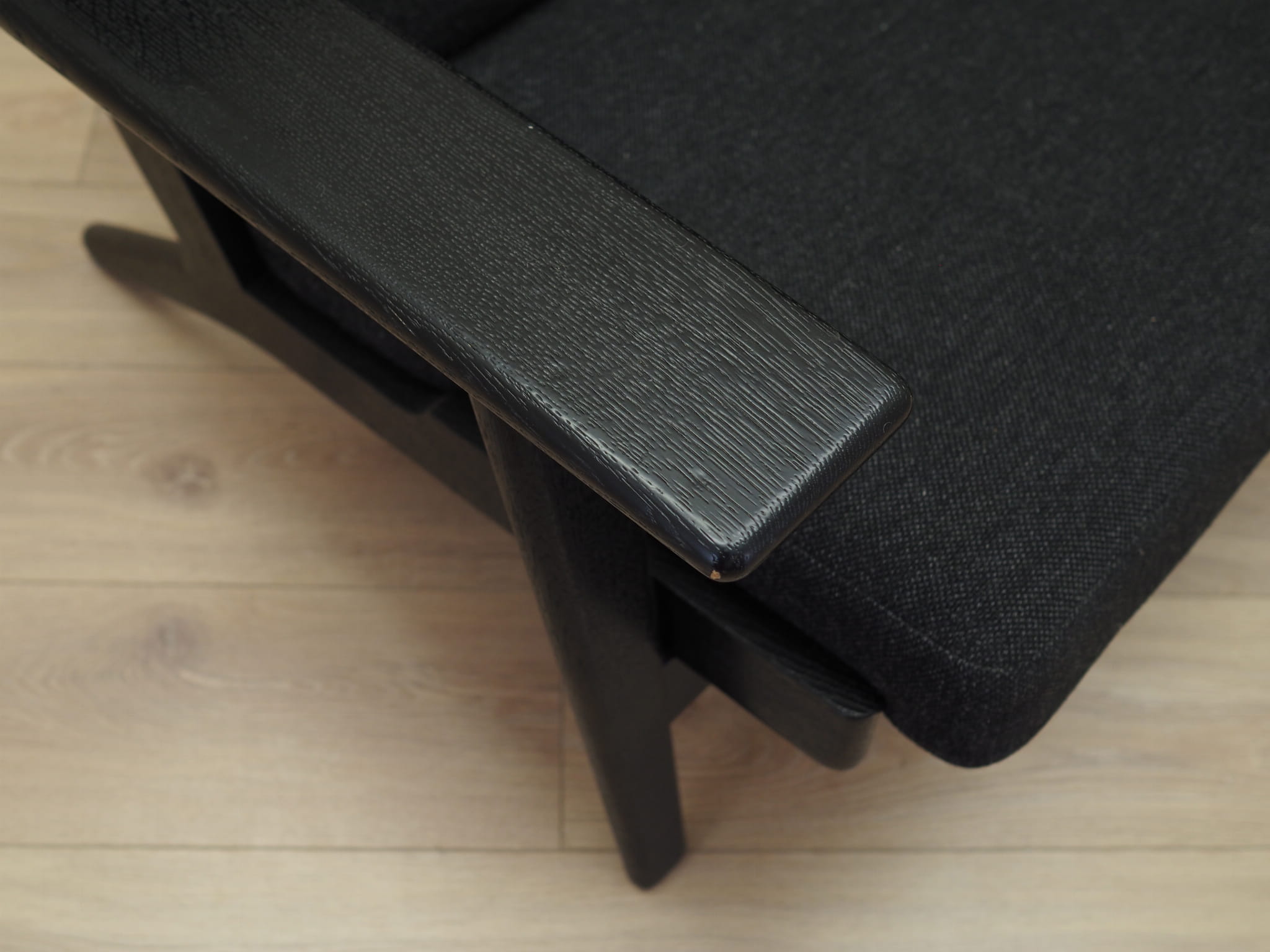 Sofa Textile Wood Black 1960s