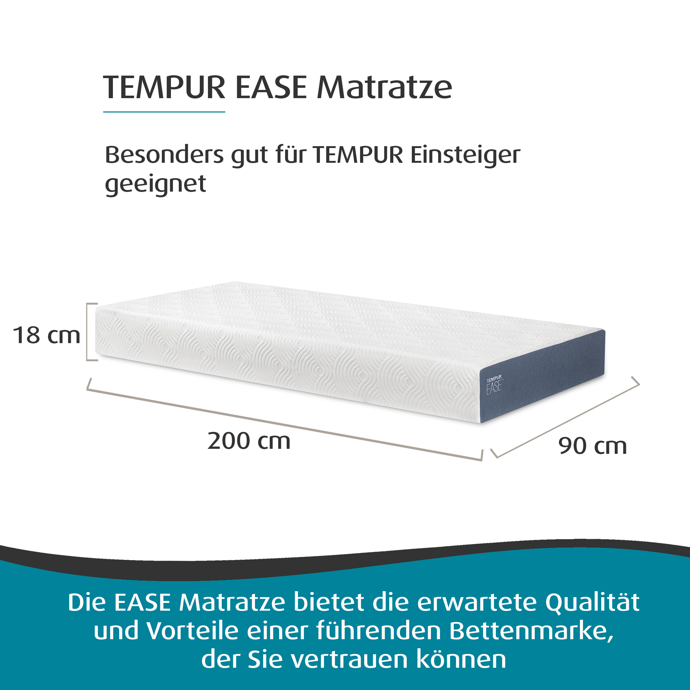 EASE™ Matratze Medium 90 cm Breite