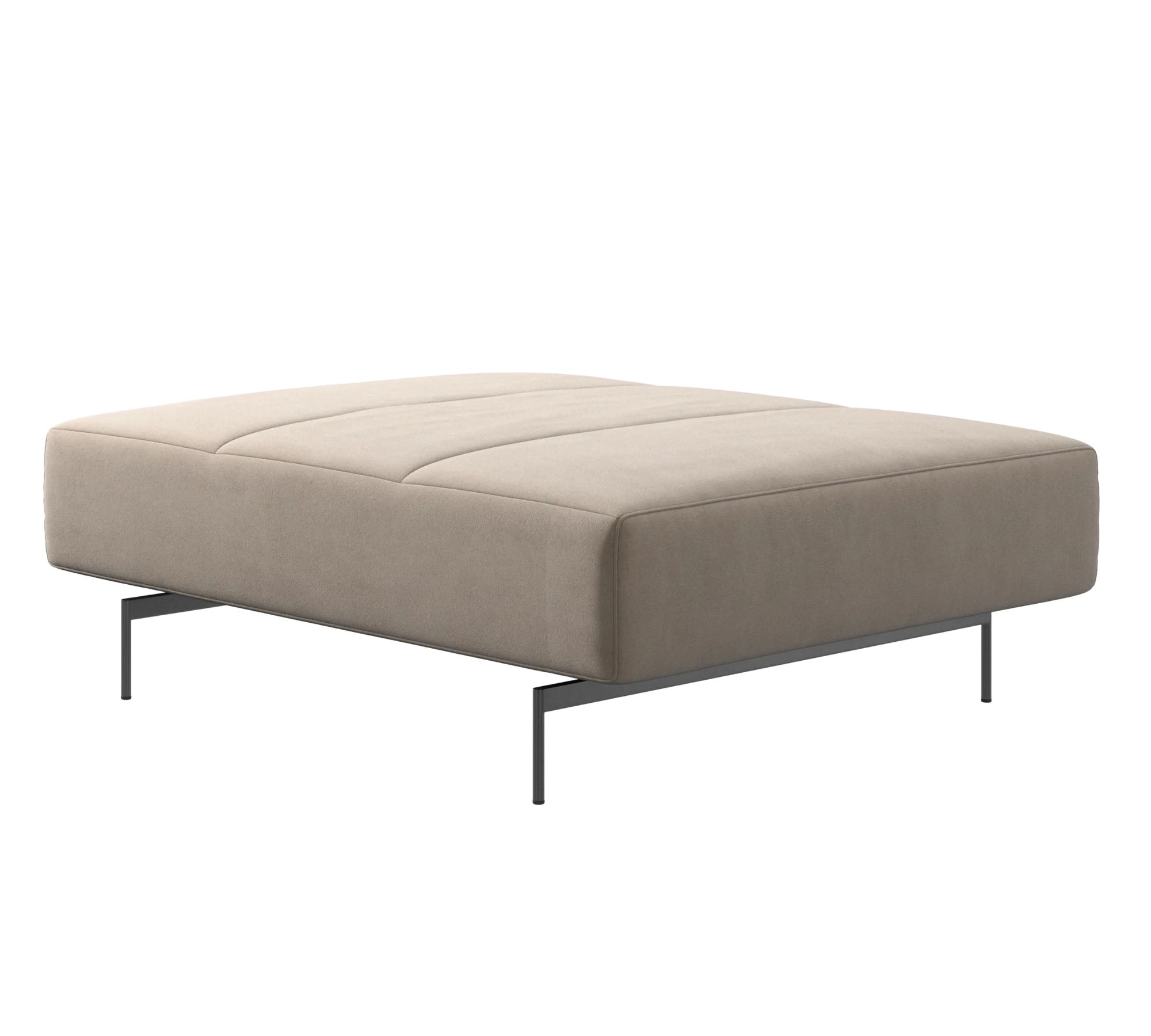Amsterdam Hocker Velvet Stoff 3033 Sand