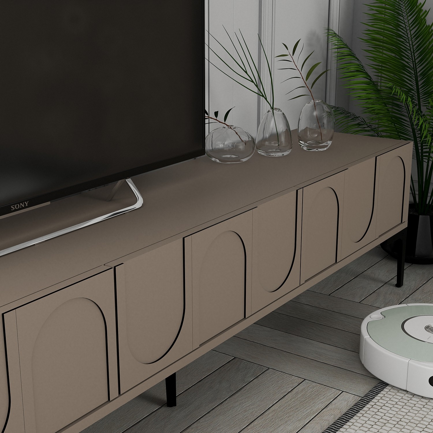 Lyon 44 TV Cabinet Wood Veneer Atlas