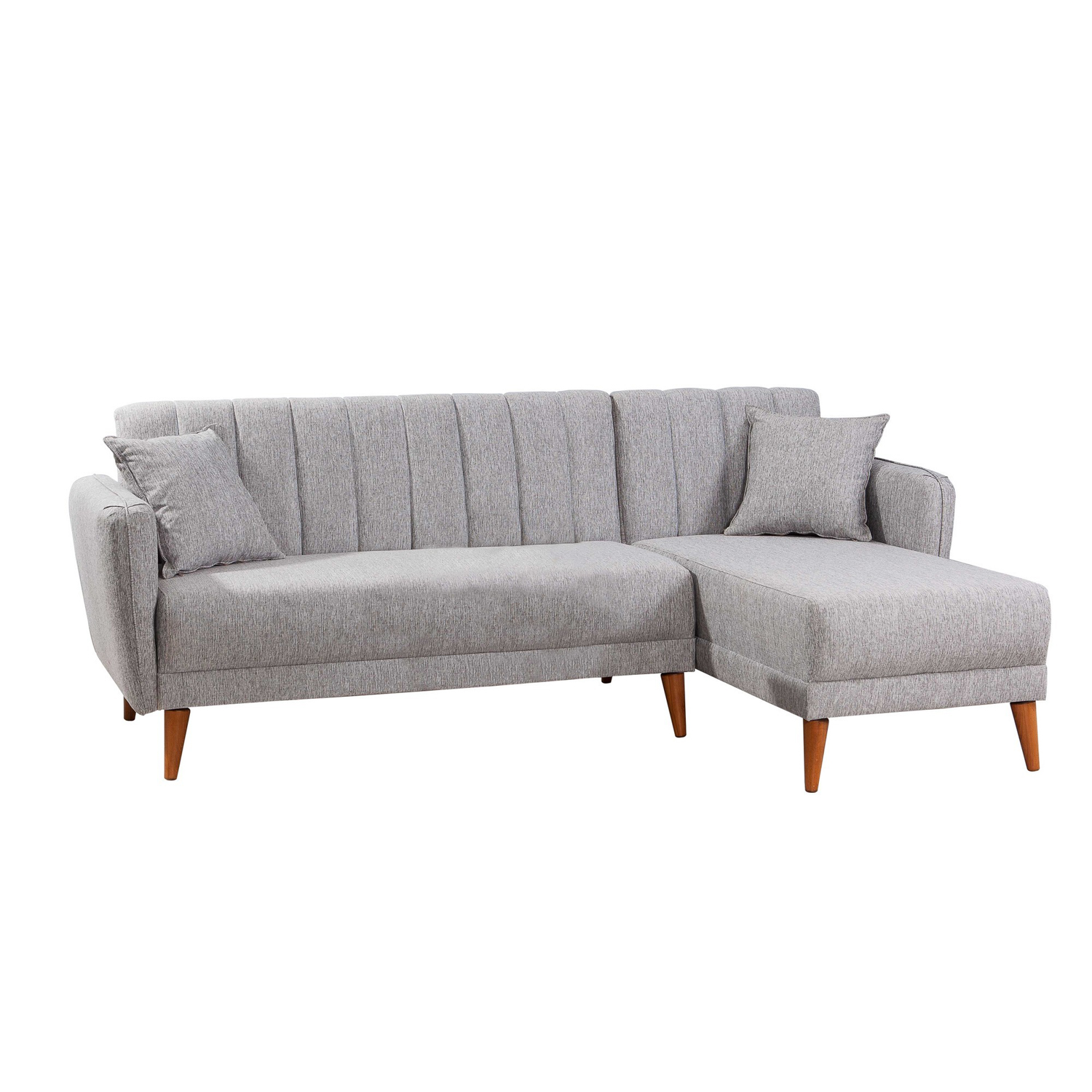 Aqua Corner Schlafsofa Rechts Grau