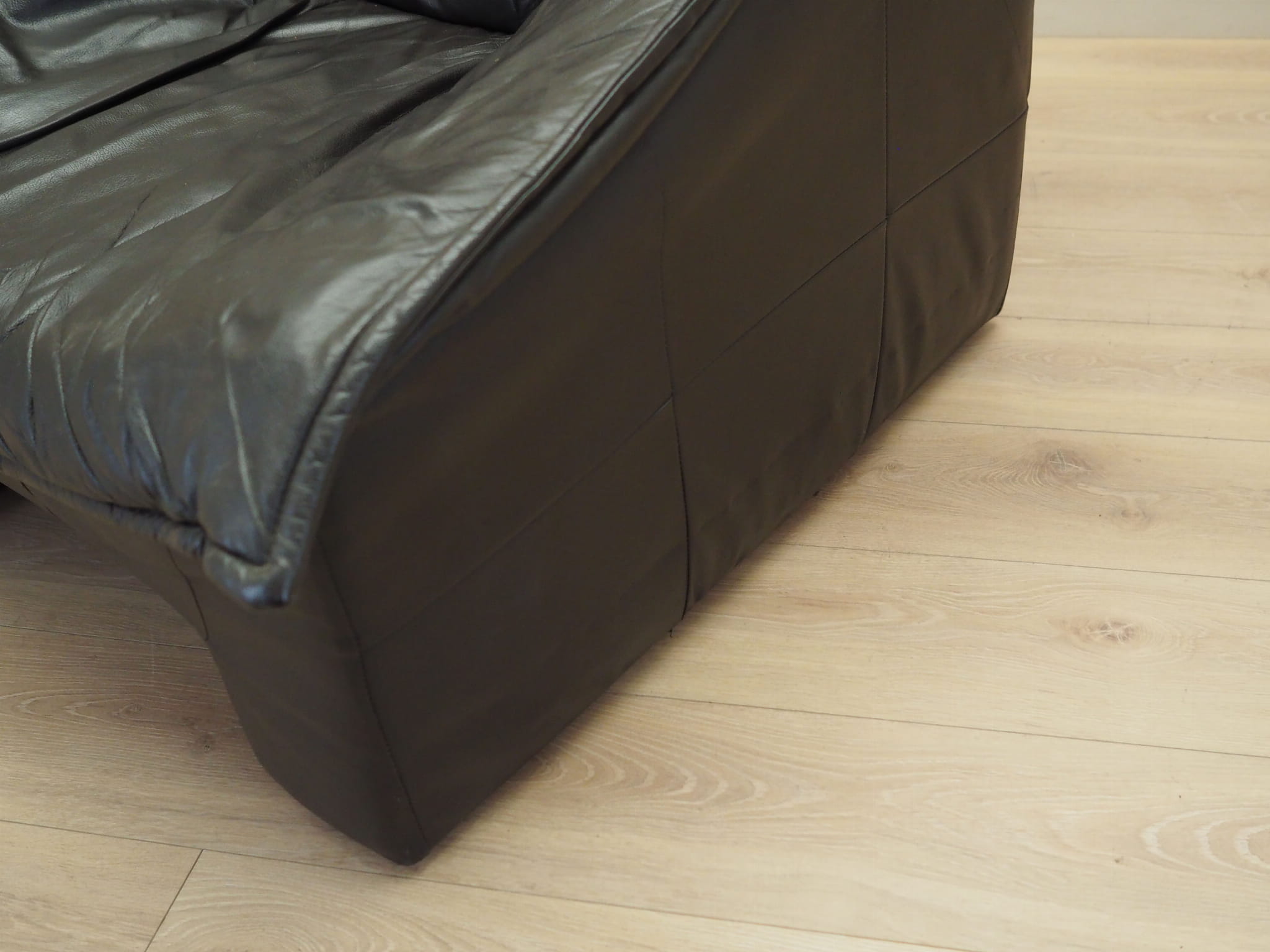 Armchair Leather Black 1960s