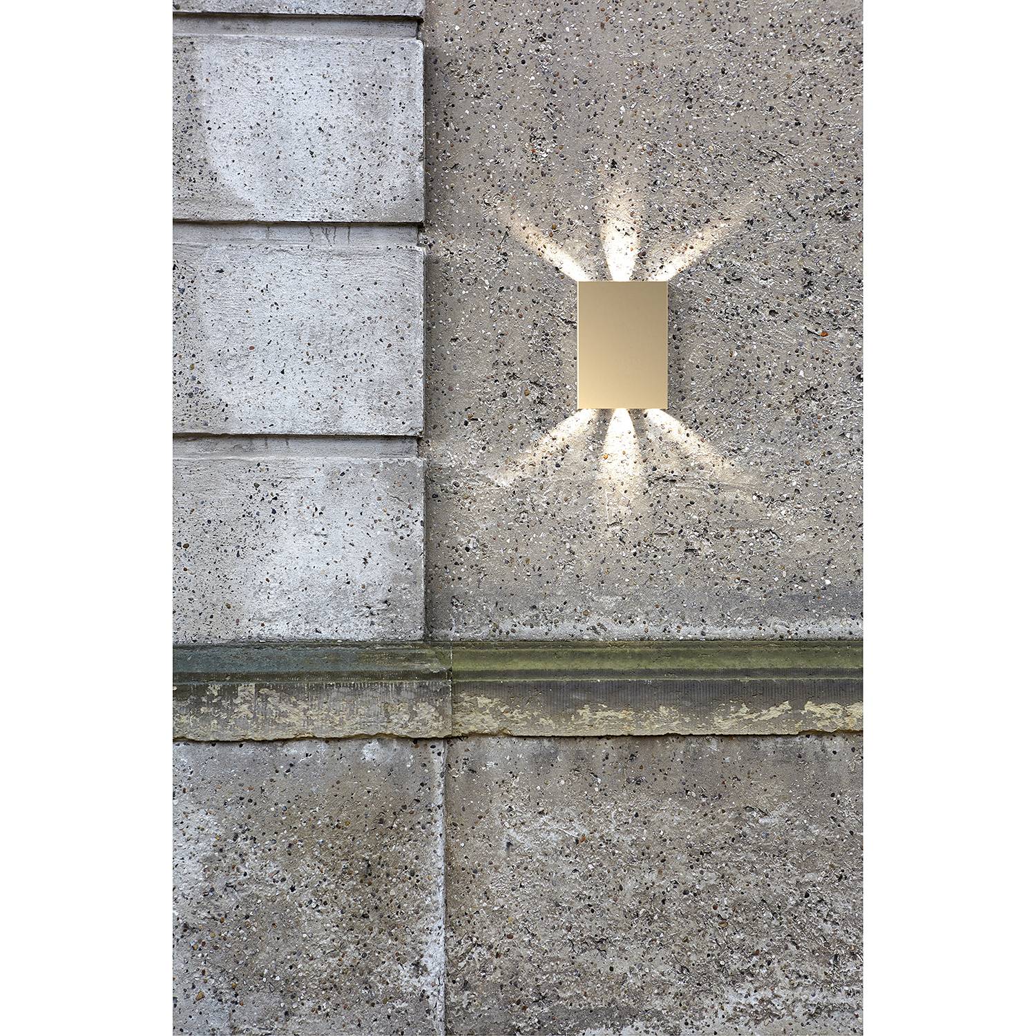 2-Flammig LED-Wandleuchte Fold XI Stahl