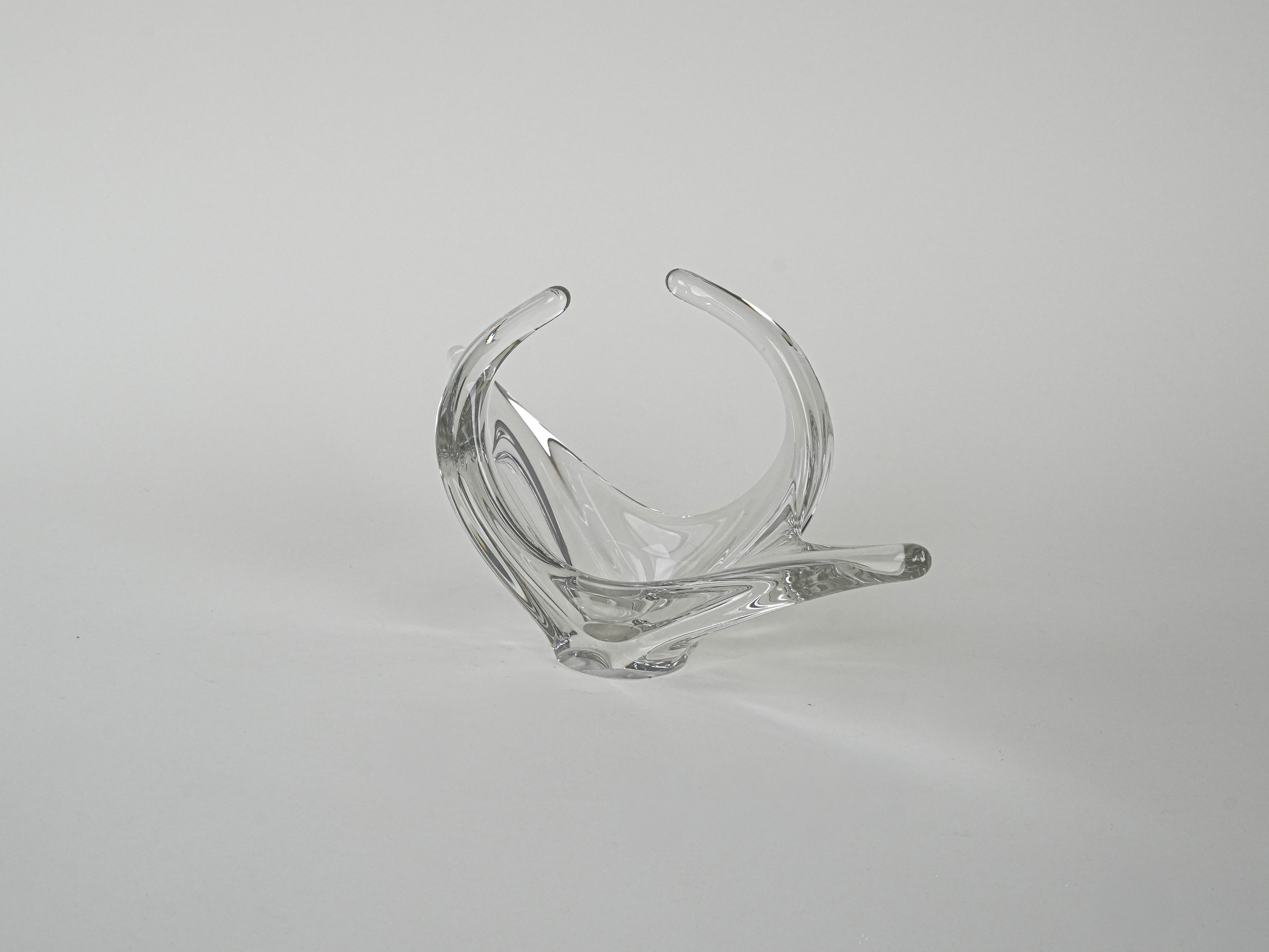 Space Age Glassplatte Transparent 1960er Jahre