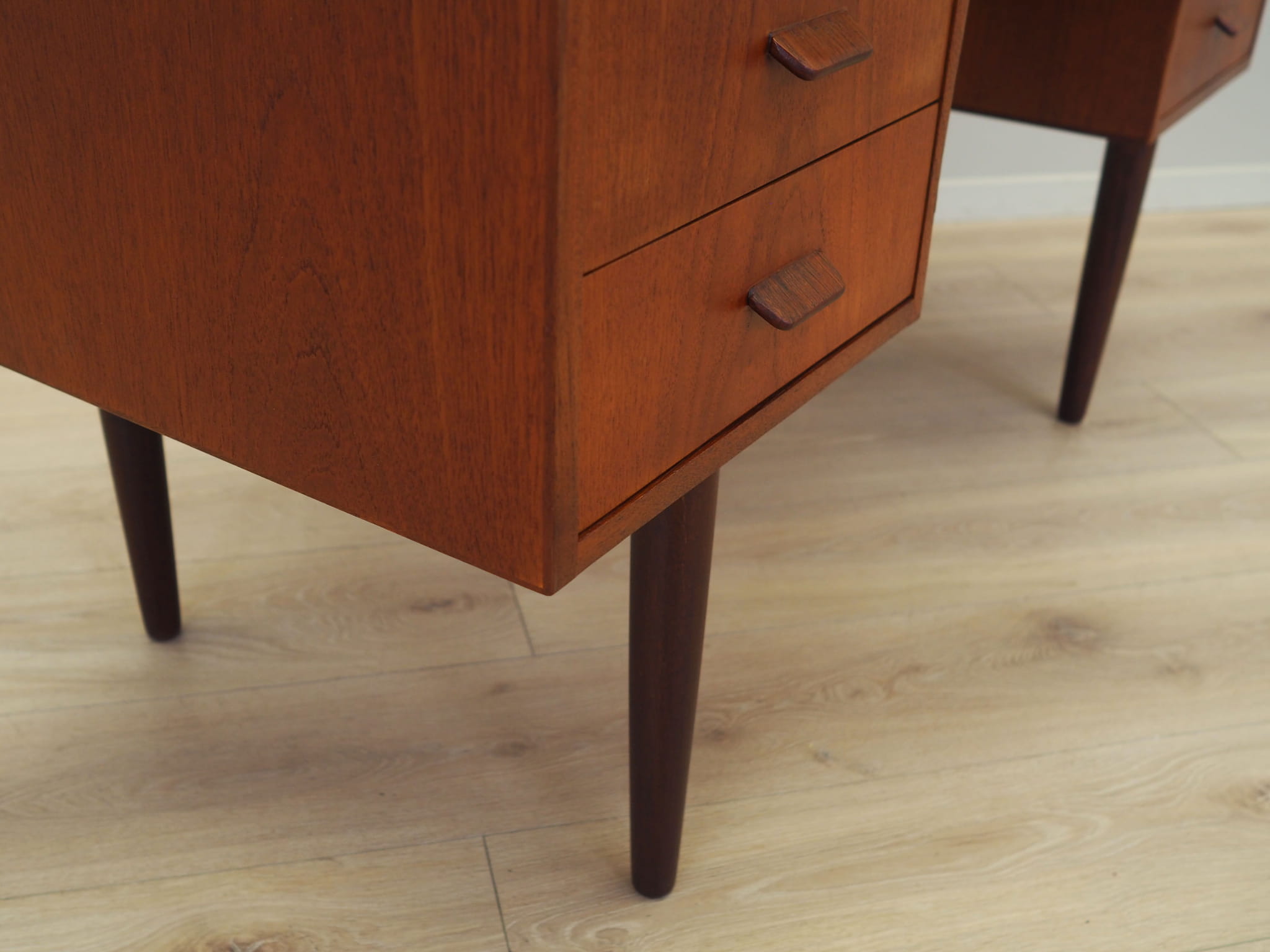 Vintage Teakwood Desk Brown 1970s