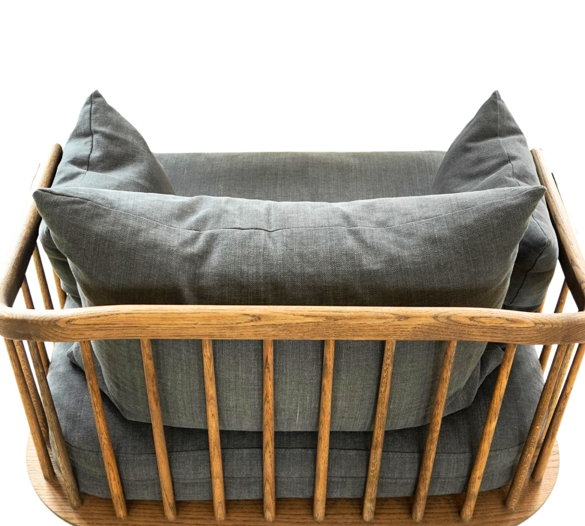 Fly SC1 Sessel Holz handgefertigt Textil Grau