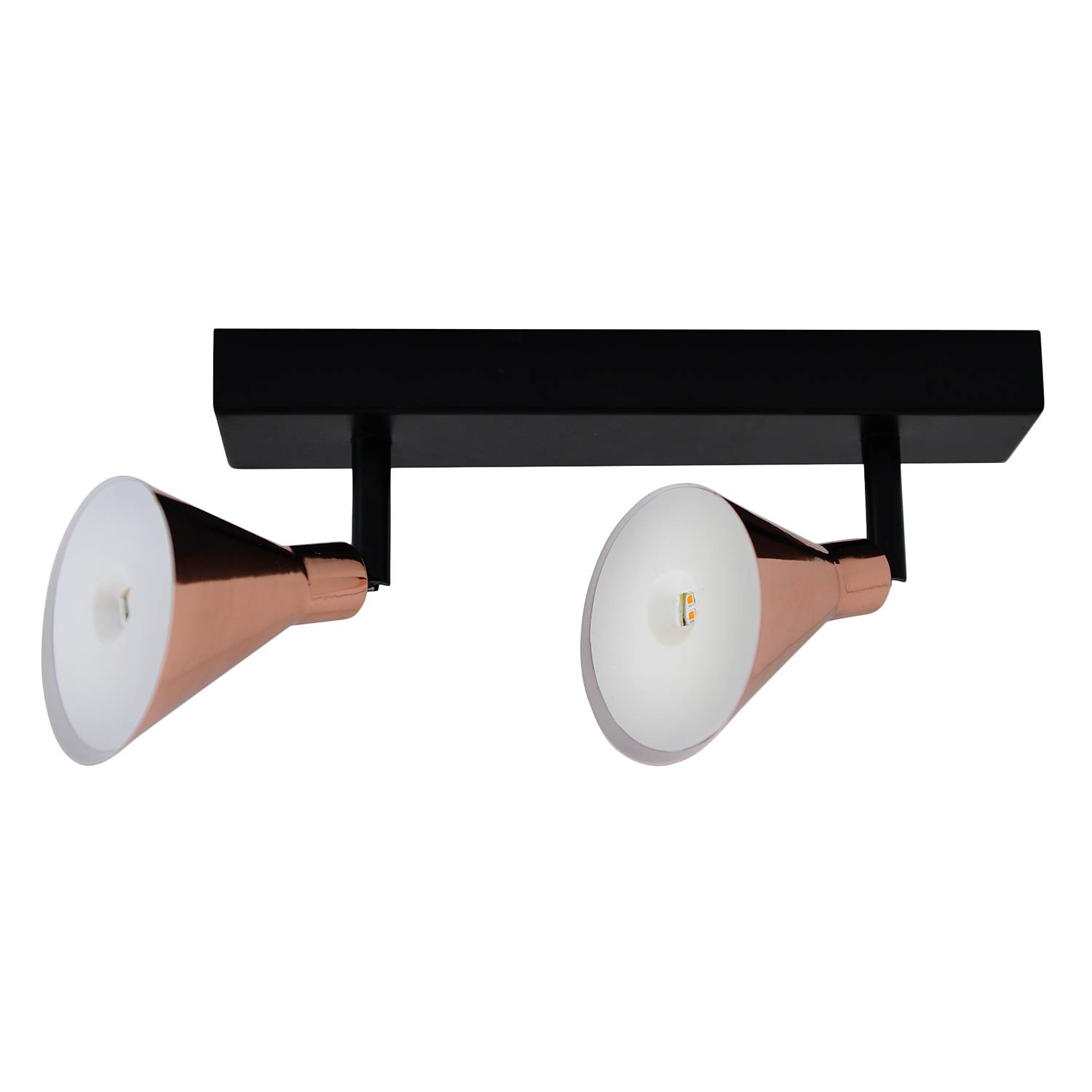 Cooper LED Ceiling Light 2-Light Black