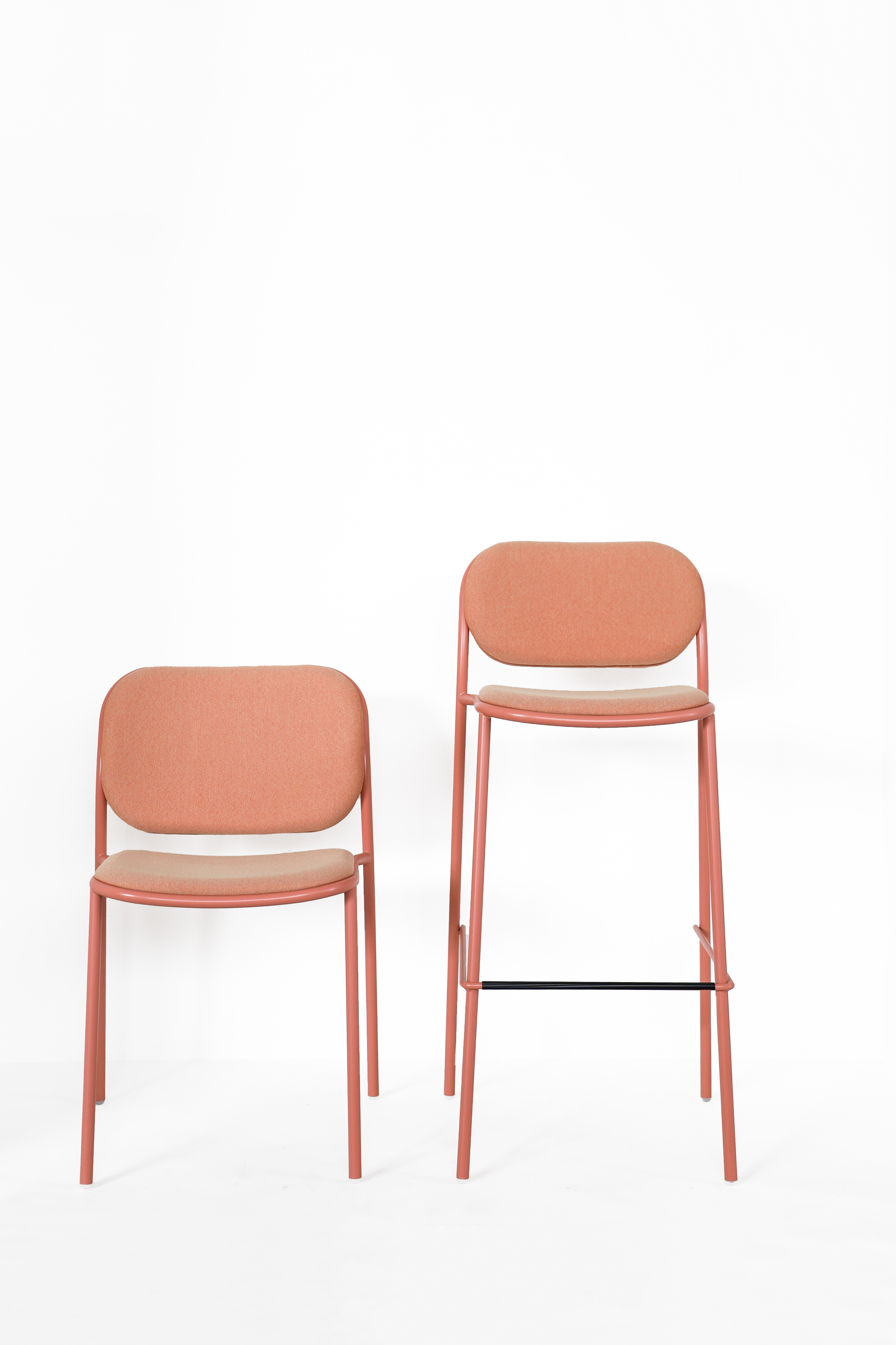 2x Metis Pad Stuhl Rosa