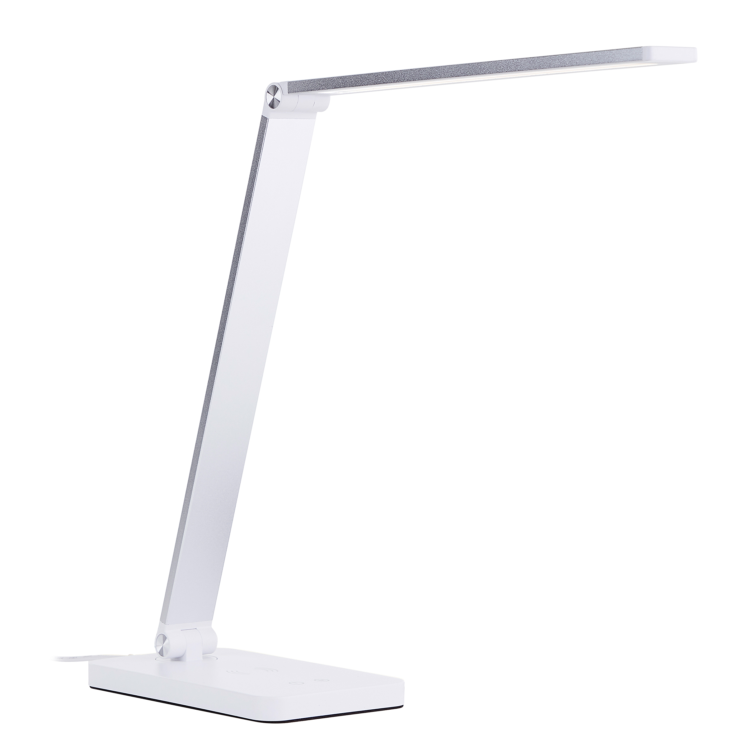 LED-Schreibtischlampe Florence Eisen Kunststoff Weiß