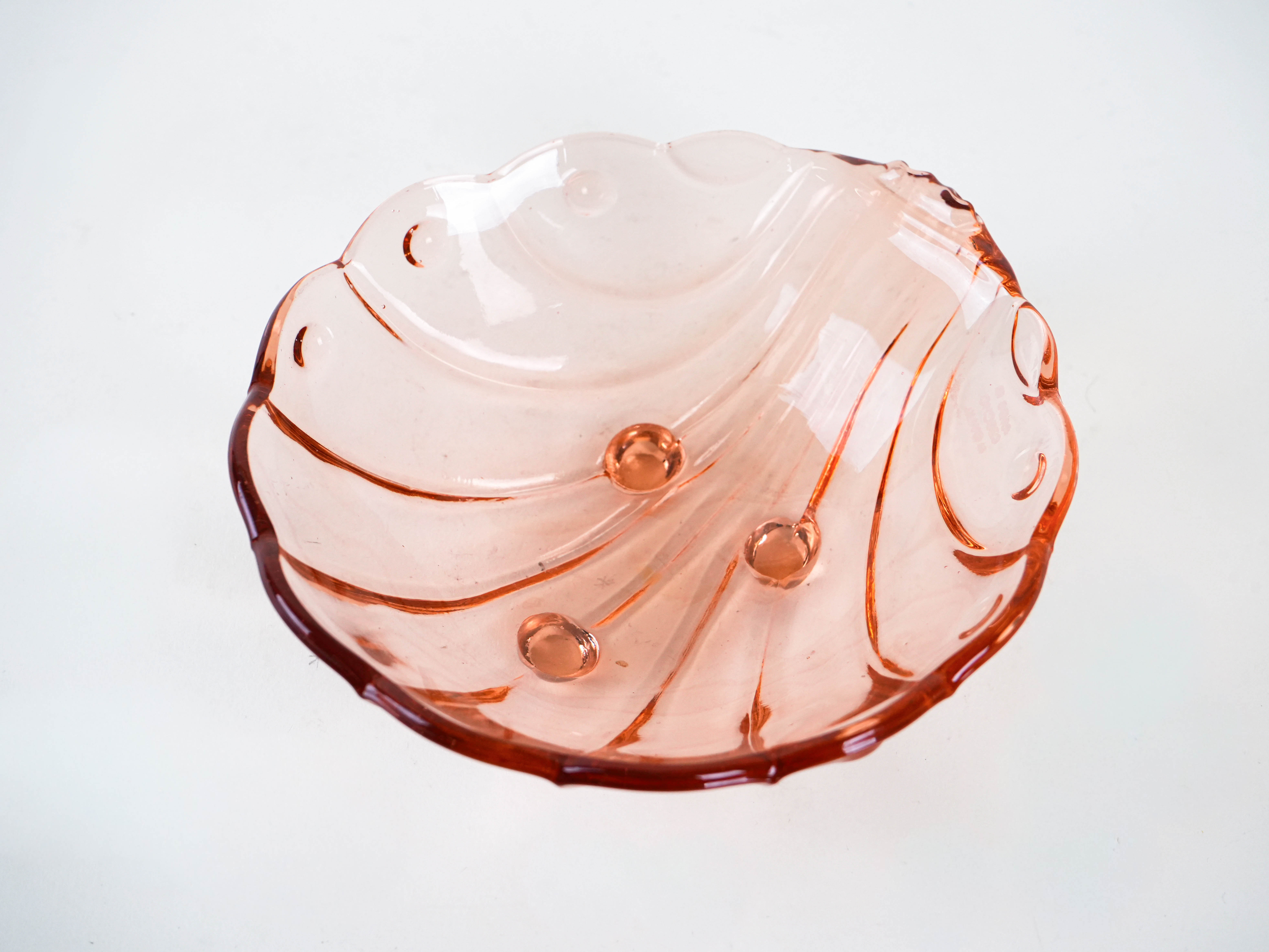 Glasteller Rosa