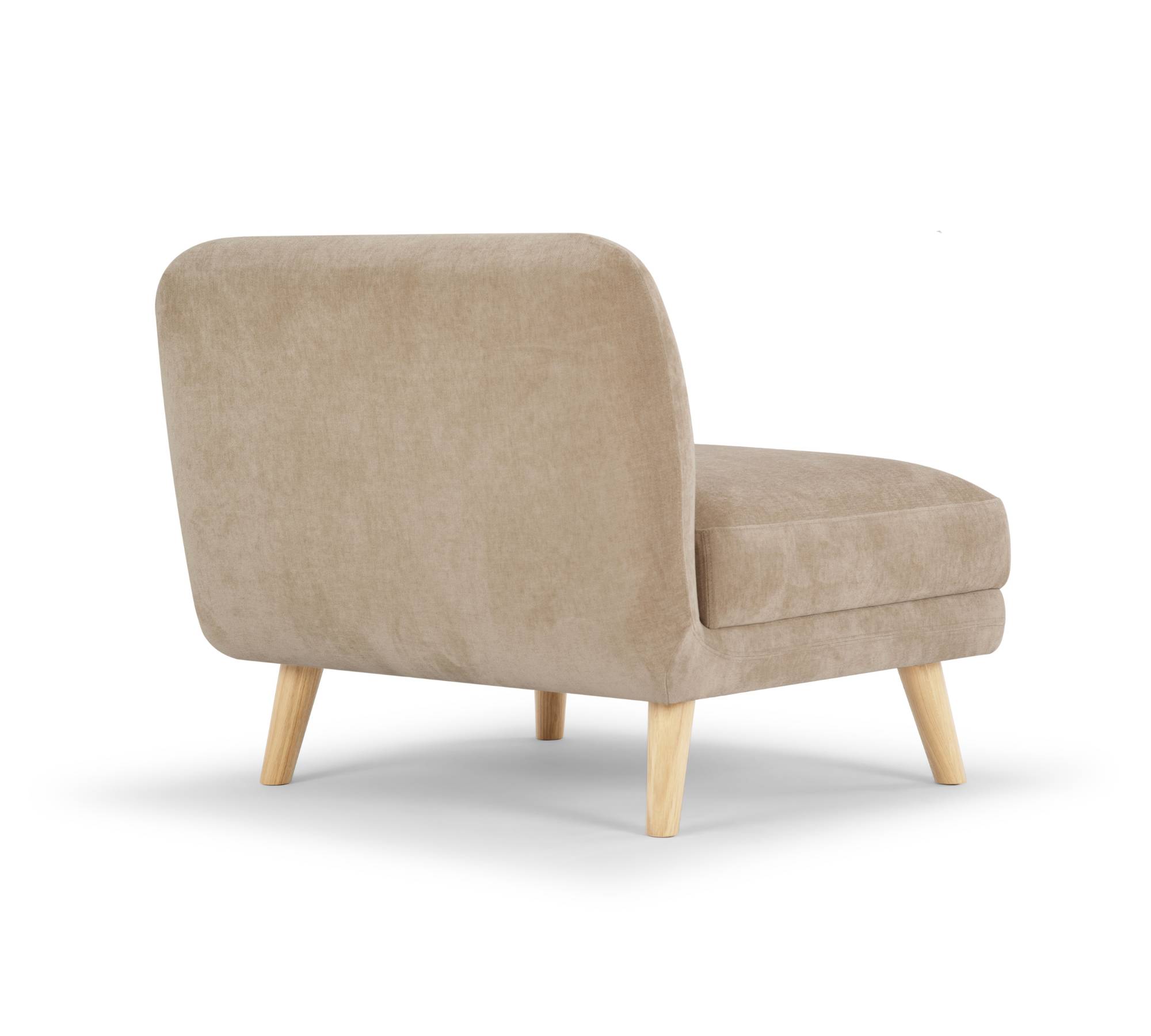 Alfred 1-Sitzer Modul Velour Matt Beige