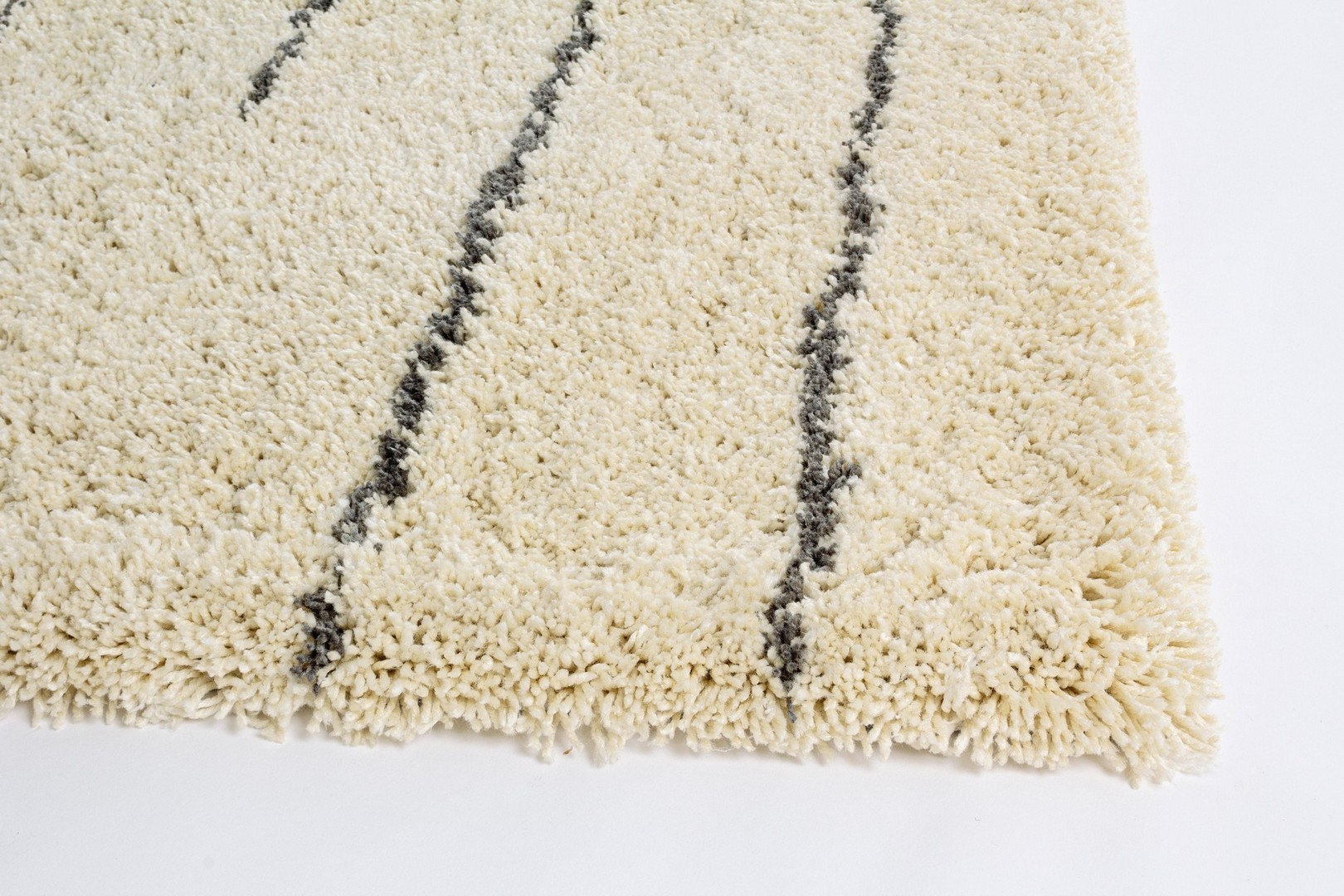 Lines Teppich Baumwollmischung Elfenbein 140X200 cm