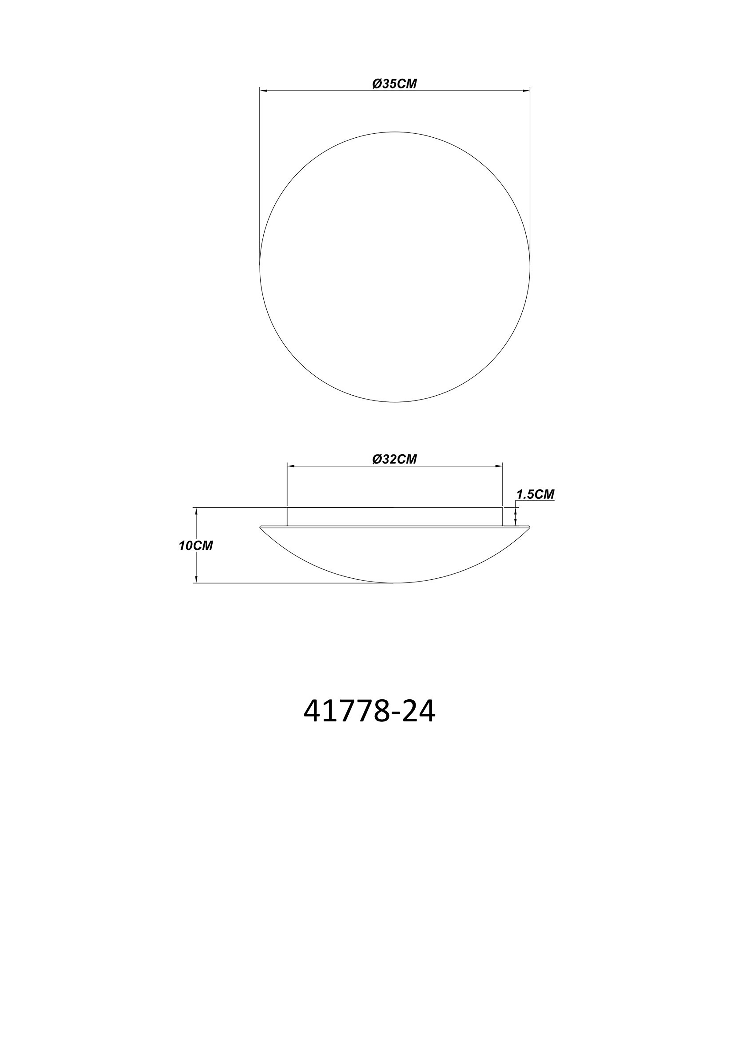 Gaia LED-Deckenleuchte 1-flammig Acrylglas Eisen