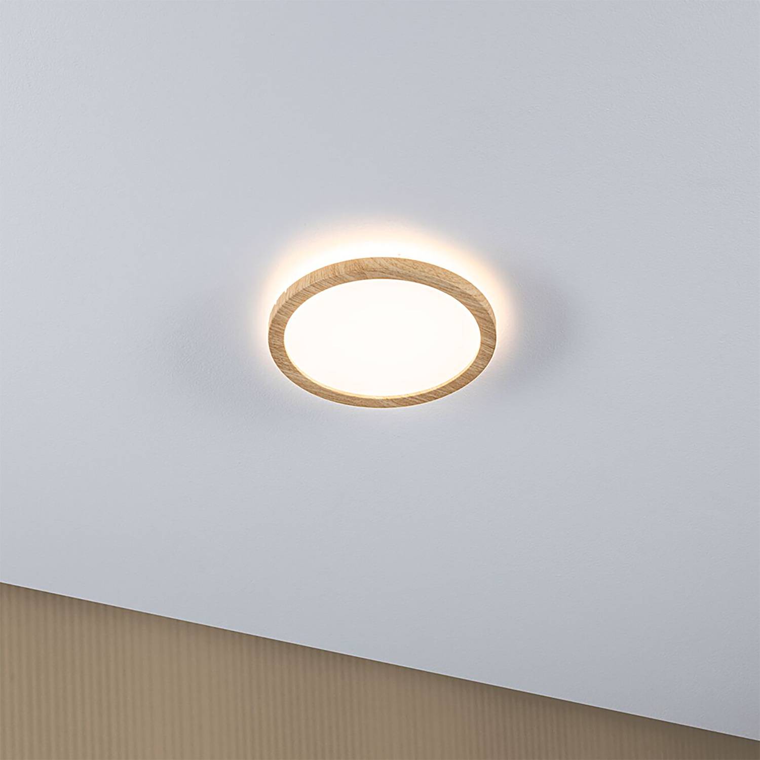Atria Shine LED Ceiling Light Plastic Brown 19cm