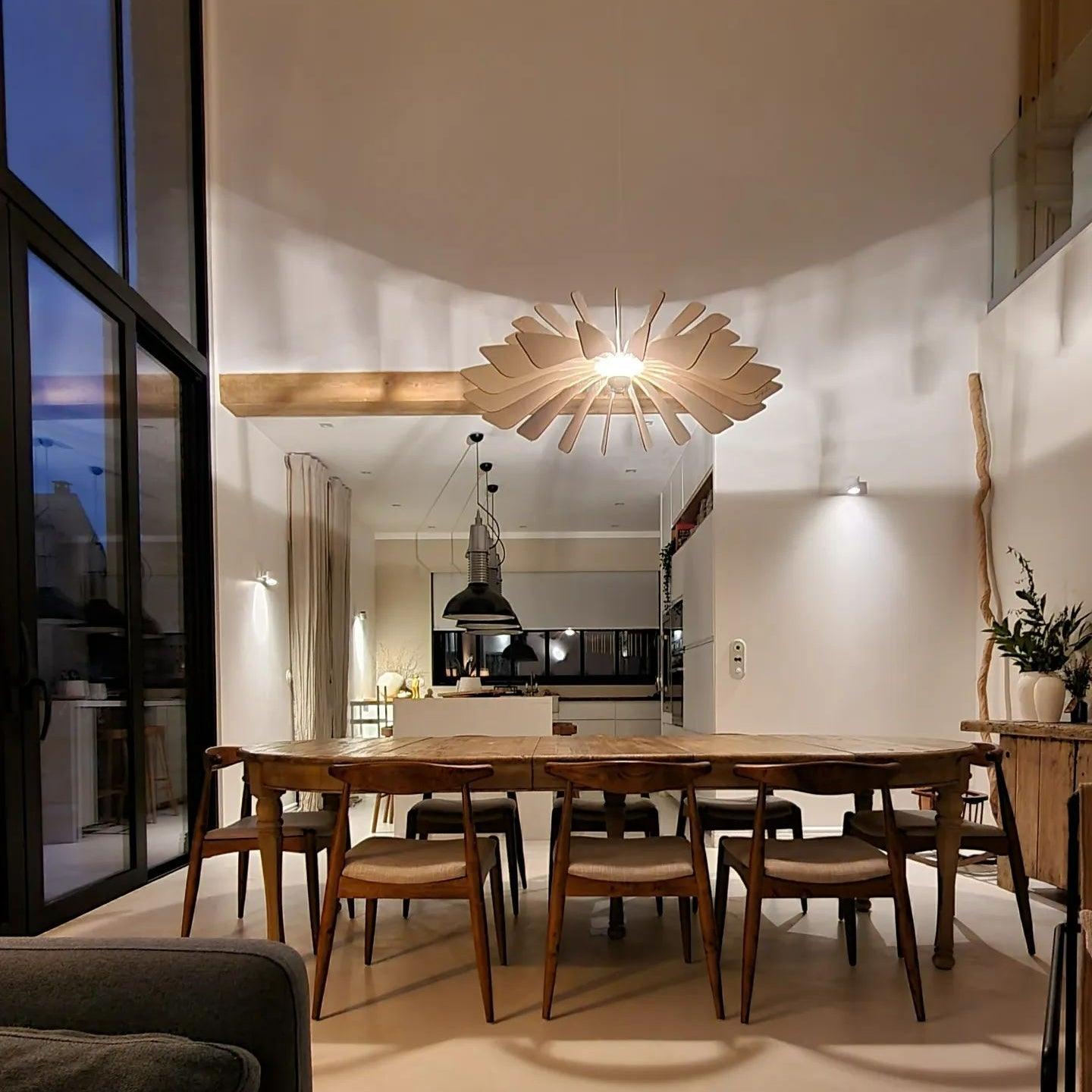 Aurora Lampada a sospensione in legno 120cm