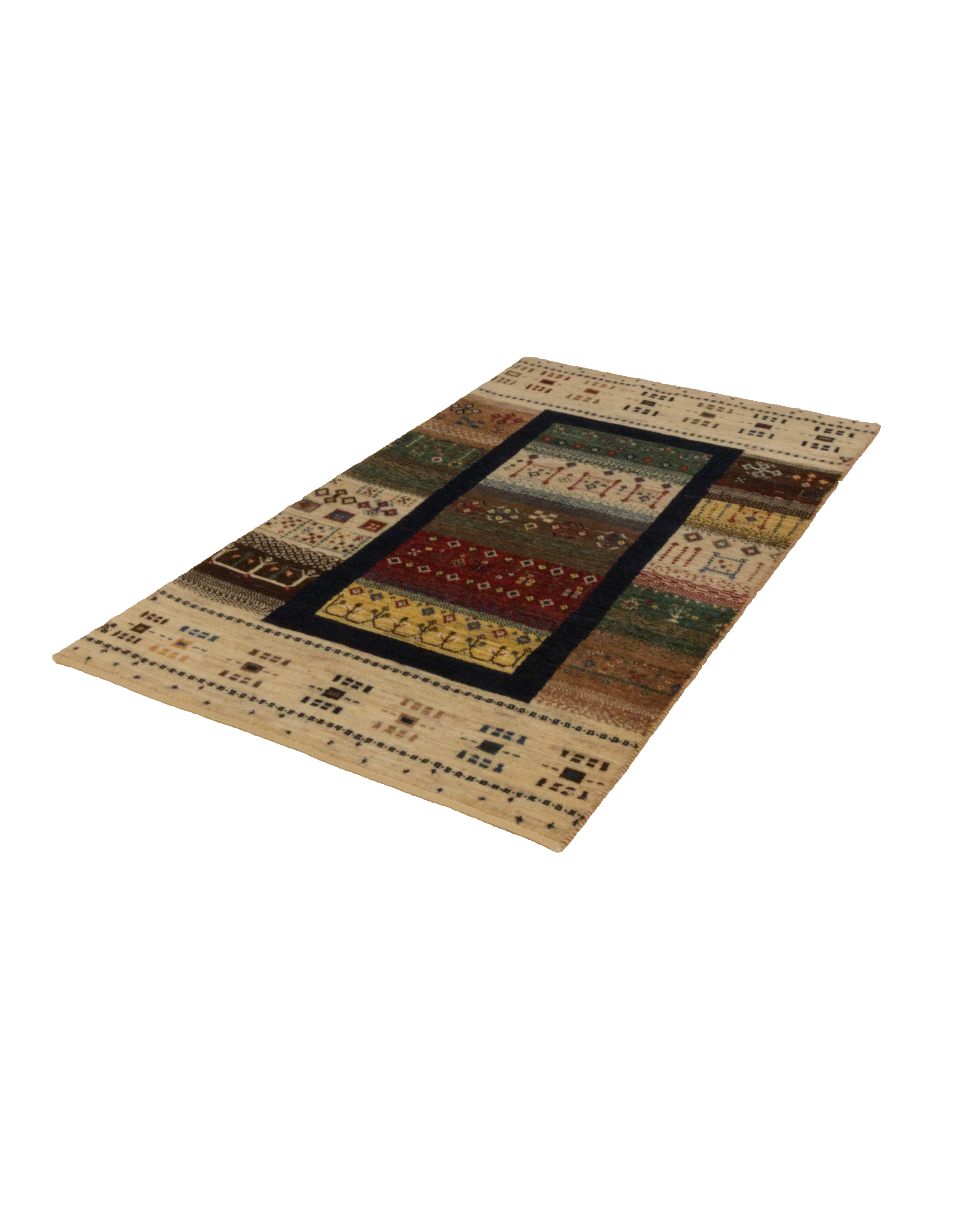 Rizbaf Gabbeh Rug Wool Multicolored