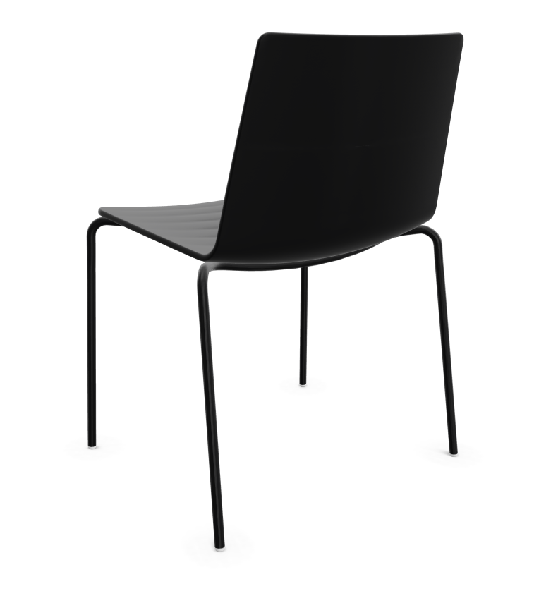Flex Stuhl Aluminium Schwarz