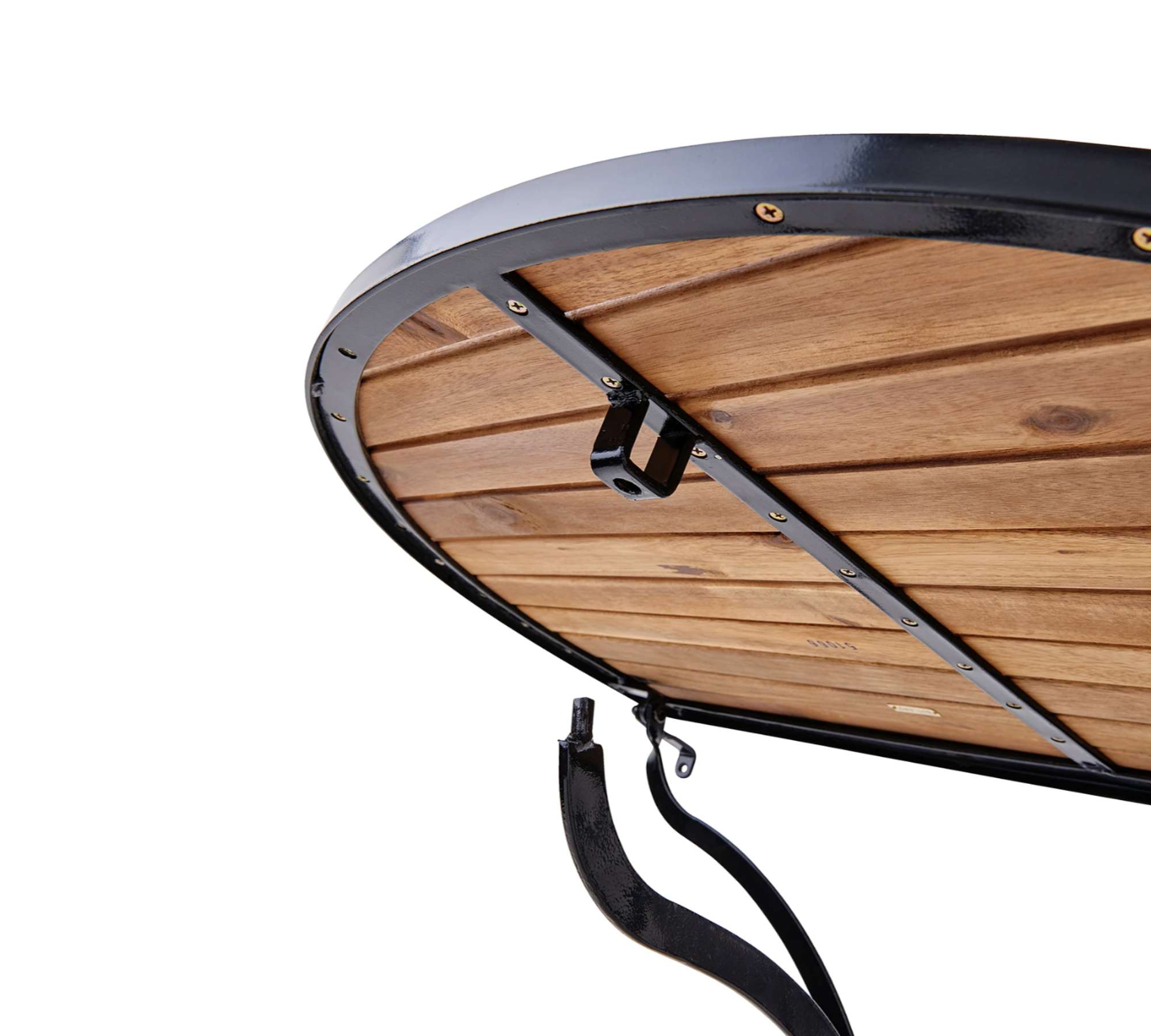 Gartentisch Metall Holz Natural