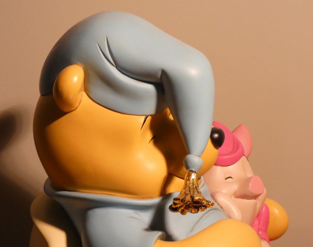  Figur Winnie Puuh & Ferkel Kunstharz Keramik 2000er Jahre