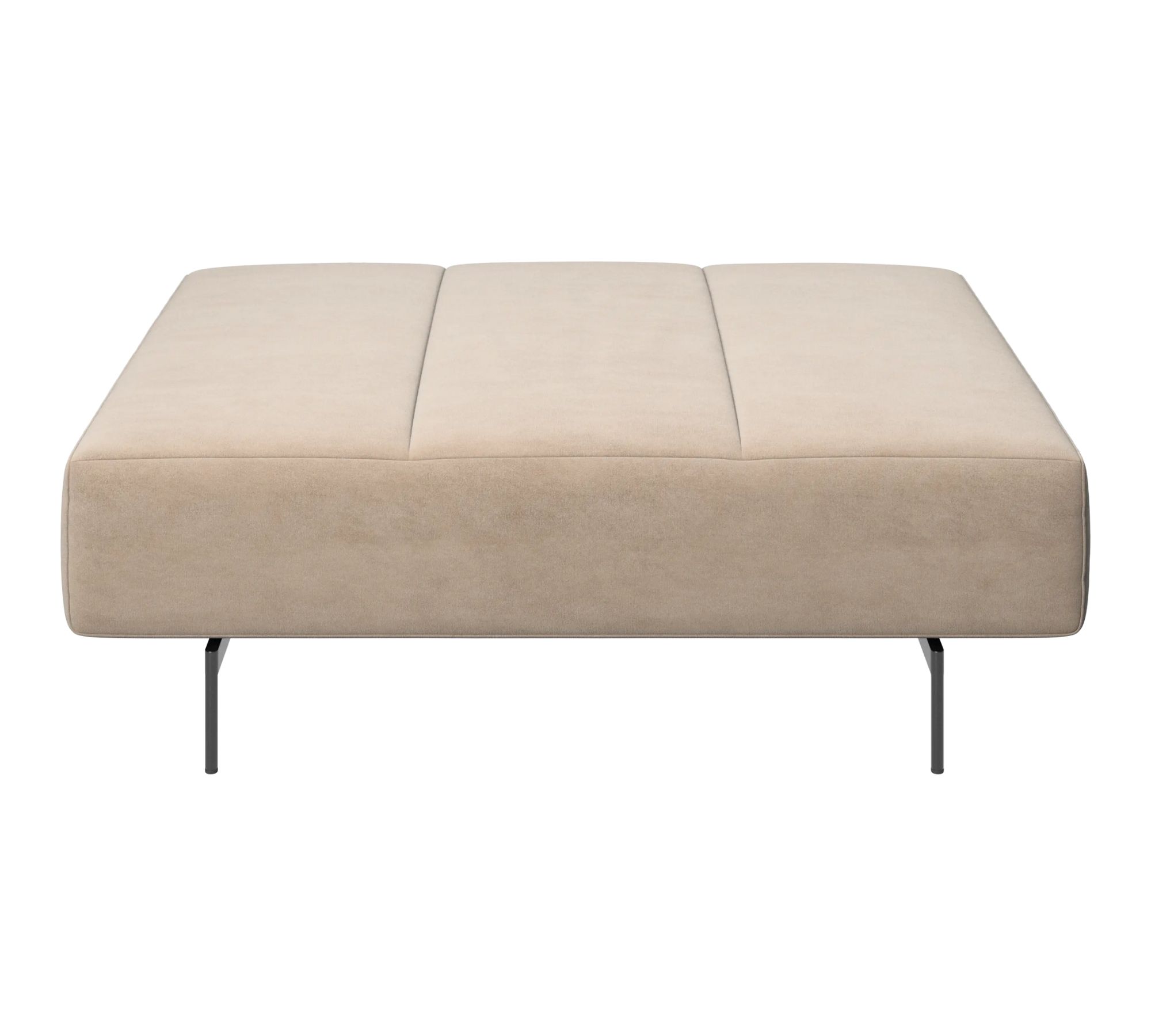 Amsterdam Hocker Velvet Stoff 3033 Sand