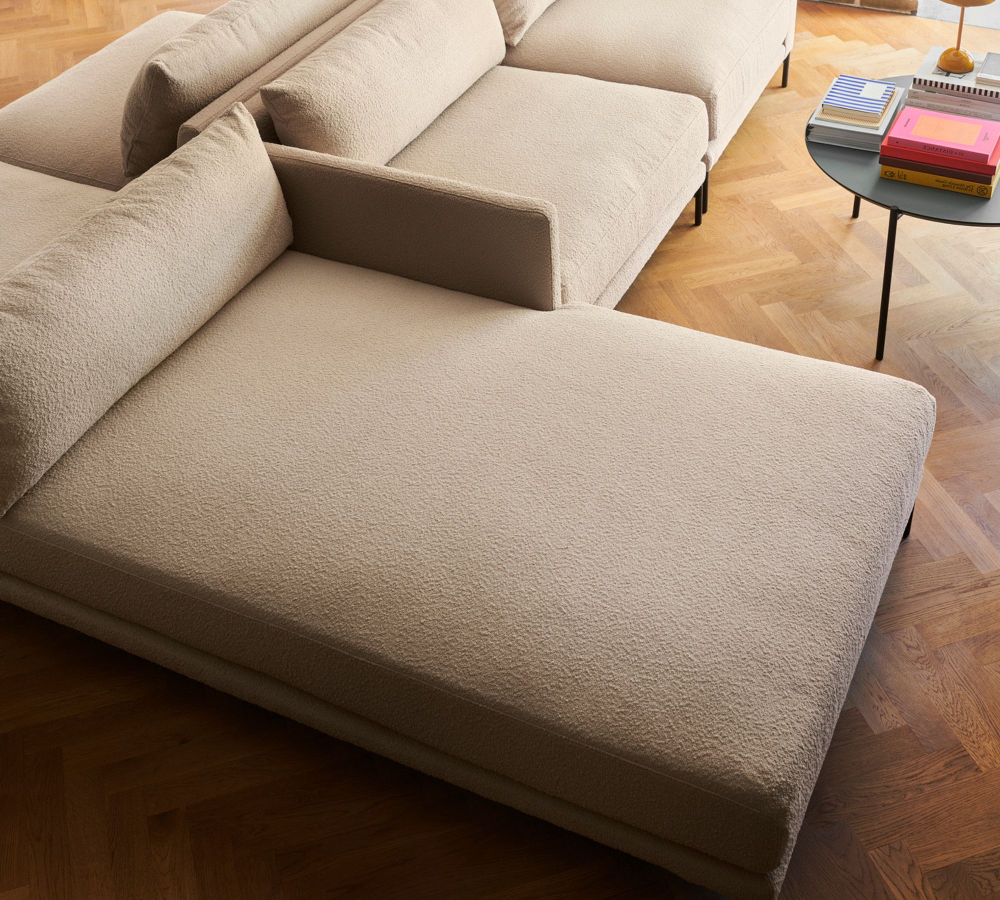 Vincent 1-seater Recamiere Right Pasha Dune