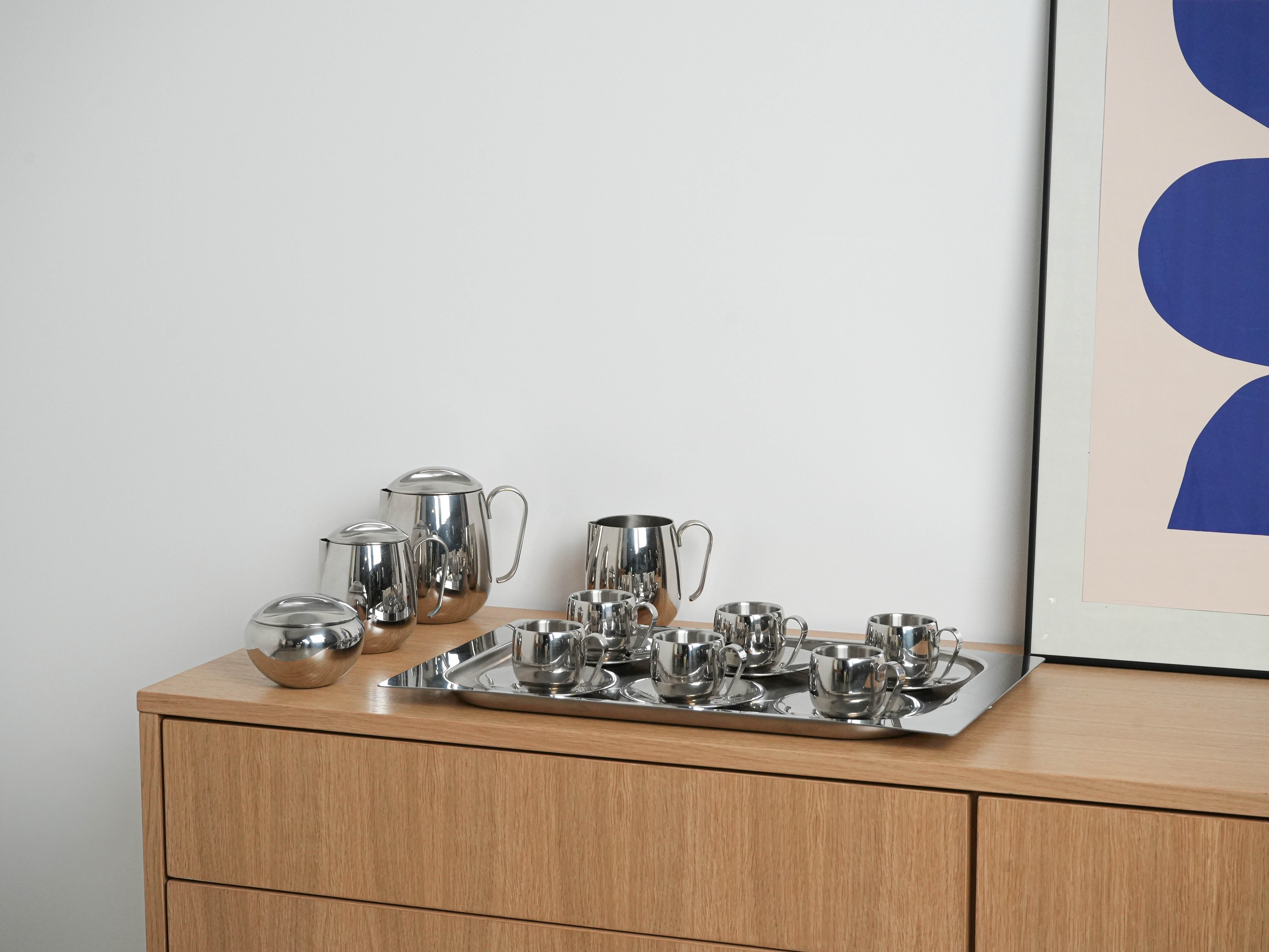 Kaffee- und Tee-Service Silber