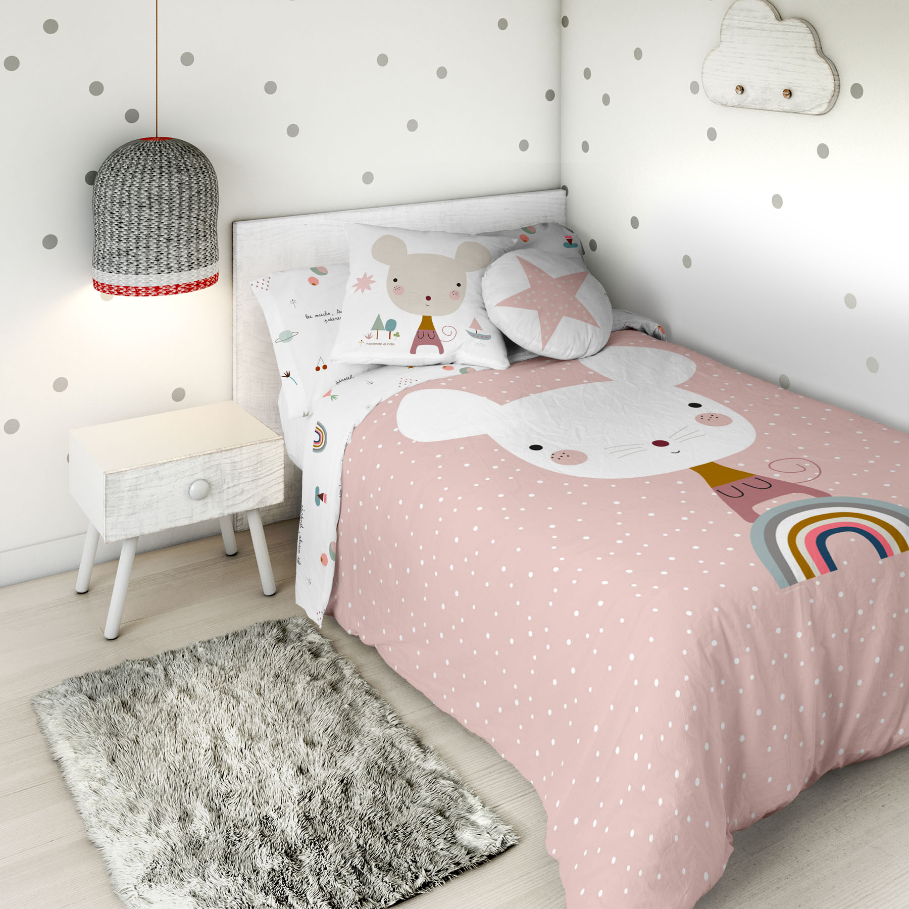 Bettbezug & Kopfkissenbezug  Bettbreite 90cm 100% Baumwolle