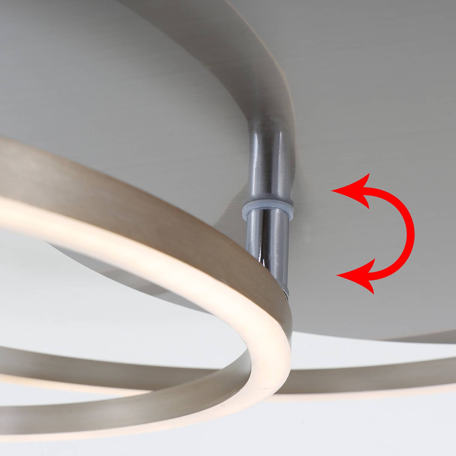 1-Flammig LED-Deckenleuchte Aluminium