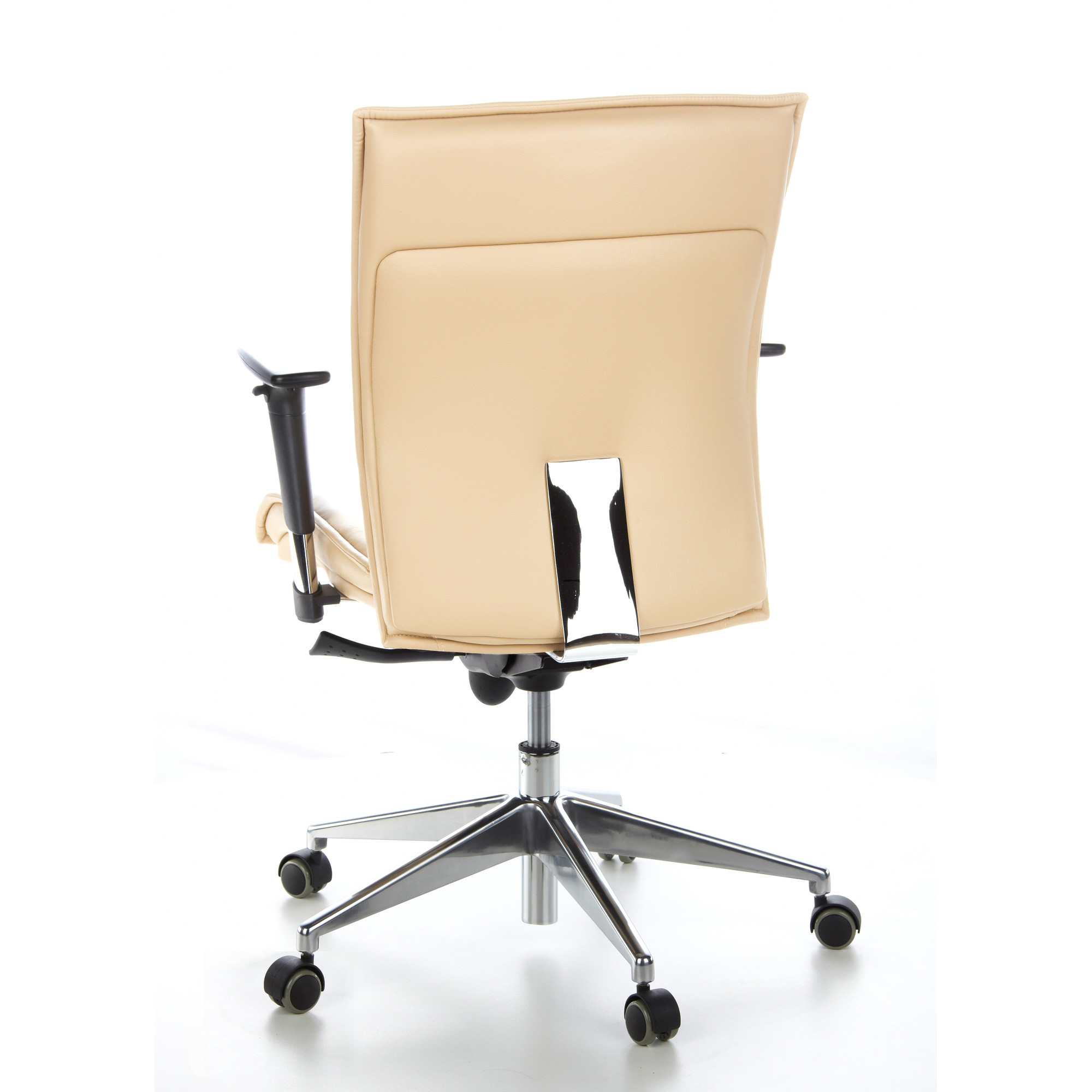 MURANO 10 Bürostuhl mit Rollen Leder Beige