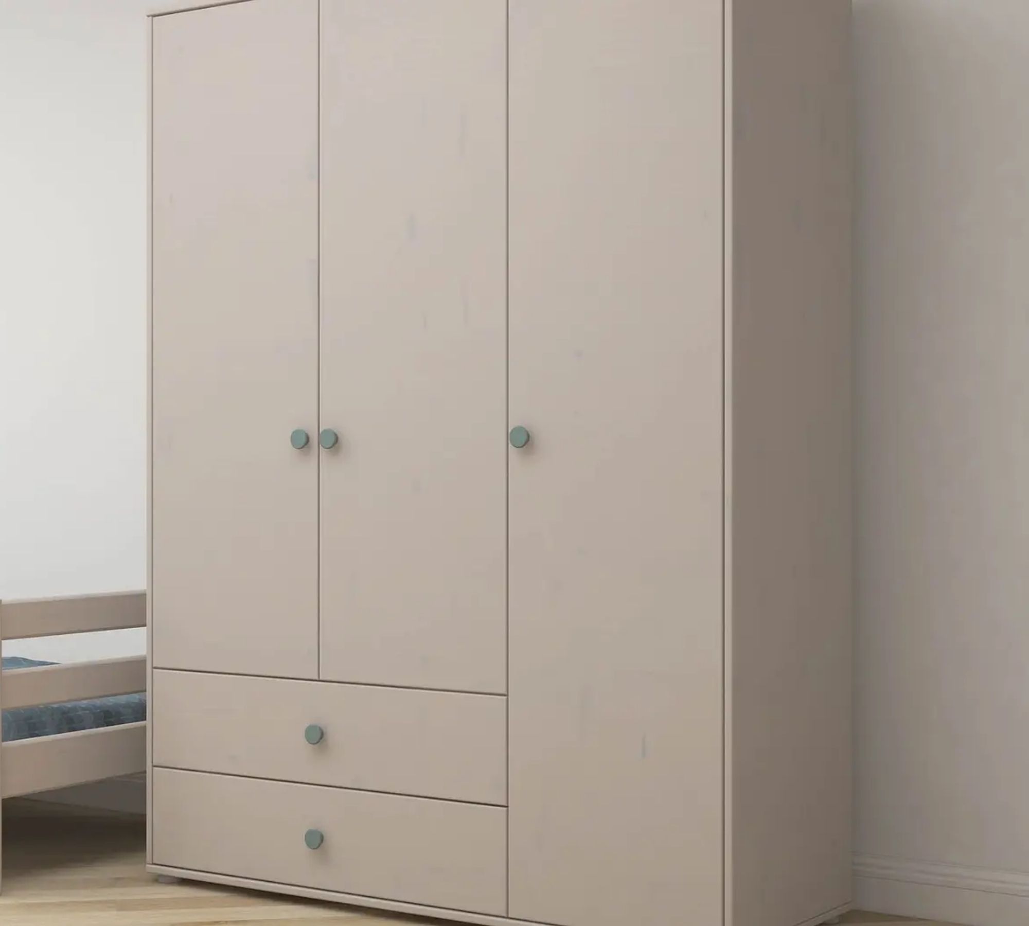 Kleiderschrank Extra Hoch Holz Taupe