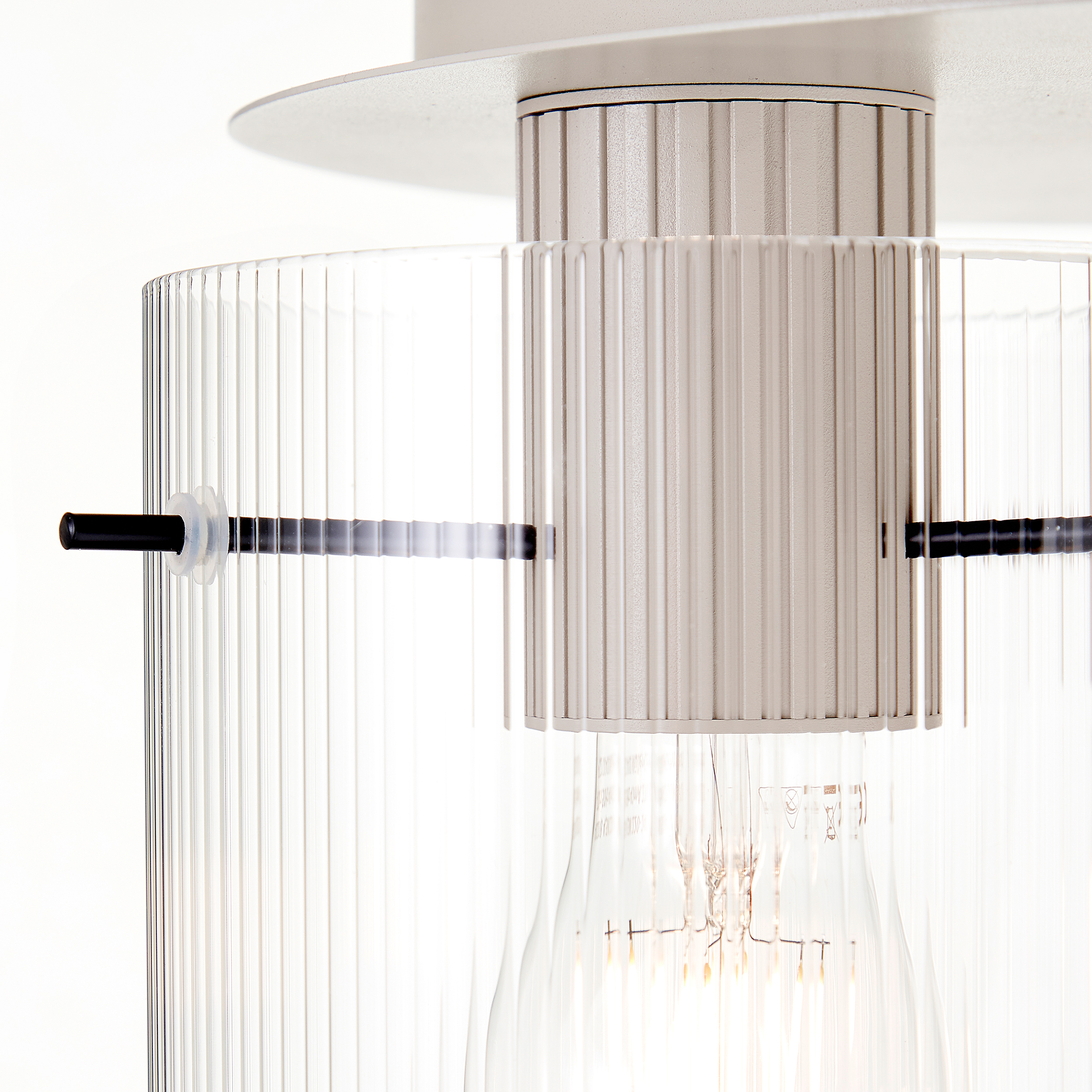 Göteburg 3-flammige Deckenleuchte Aluminium Beige 