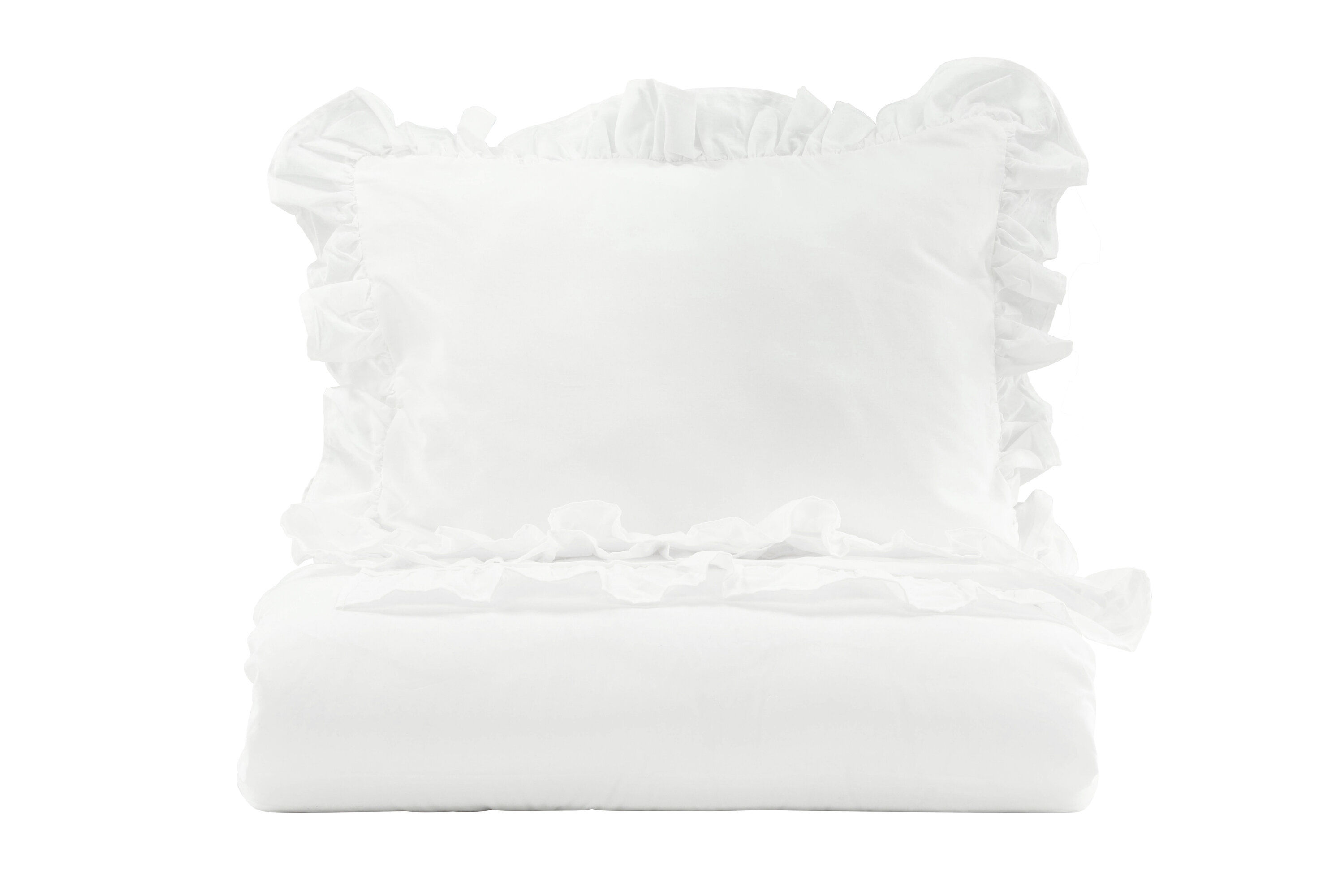 Levi Bedding Cotton with Ruffle White 150x200cm