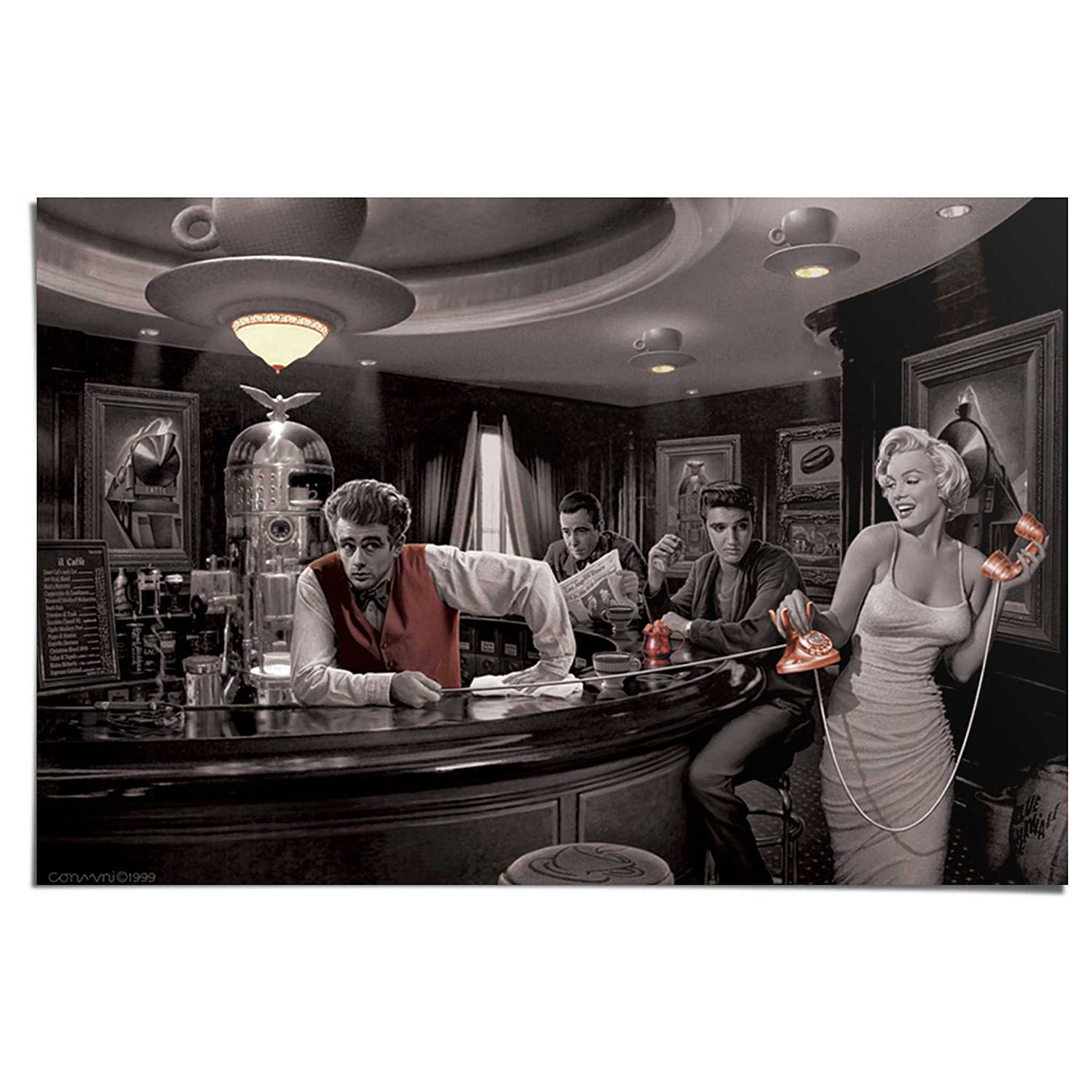 Poster Java Dreams Papier Schwarz 61 x 91,5 cm