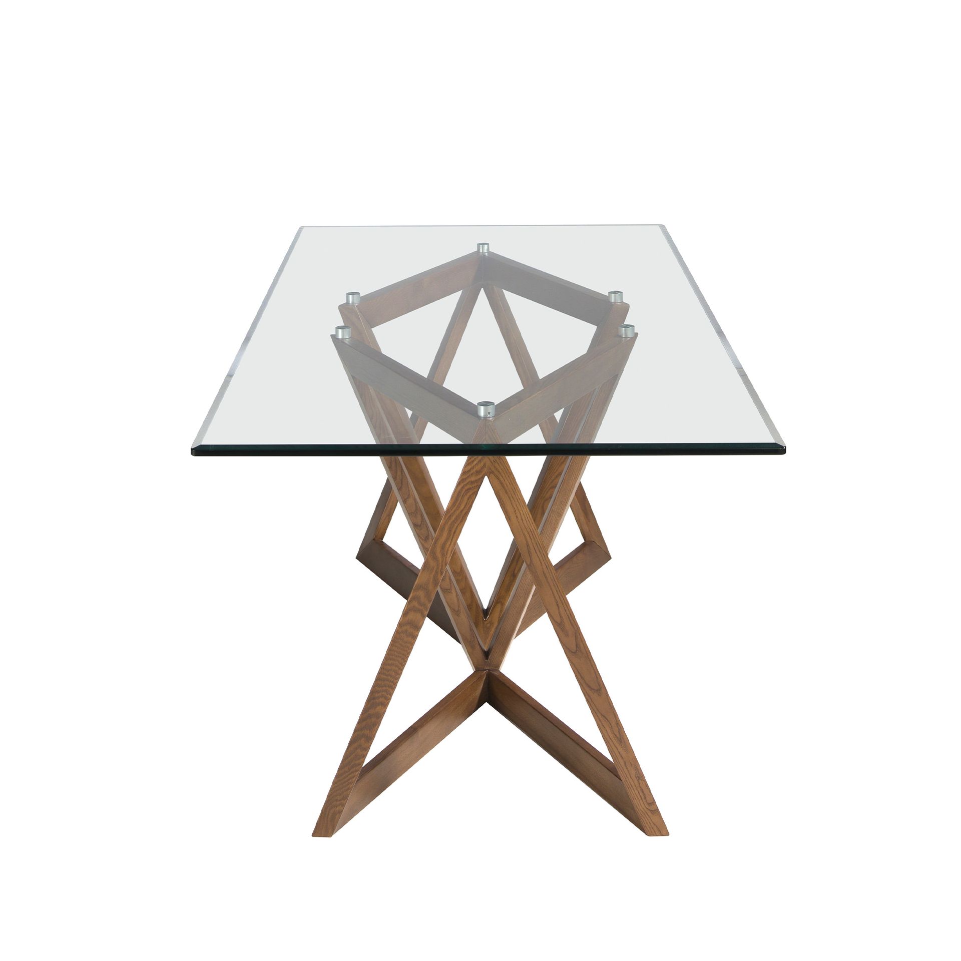 Dining table Glass Brown
