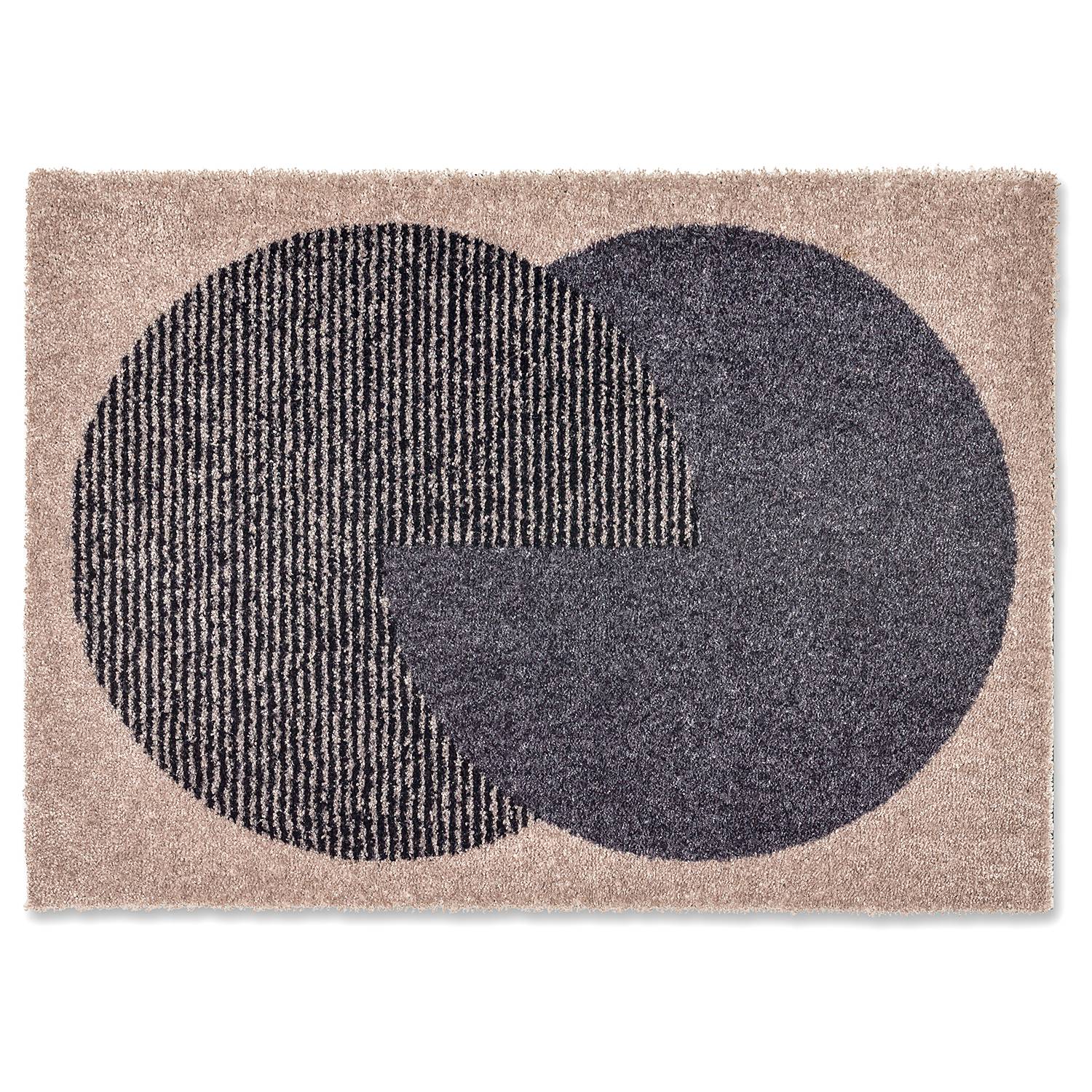 Fußmatte Manhattan Circle Beige Anthrazit
