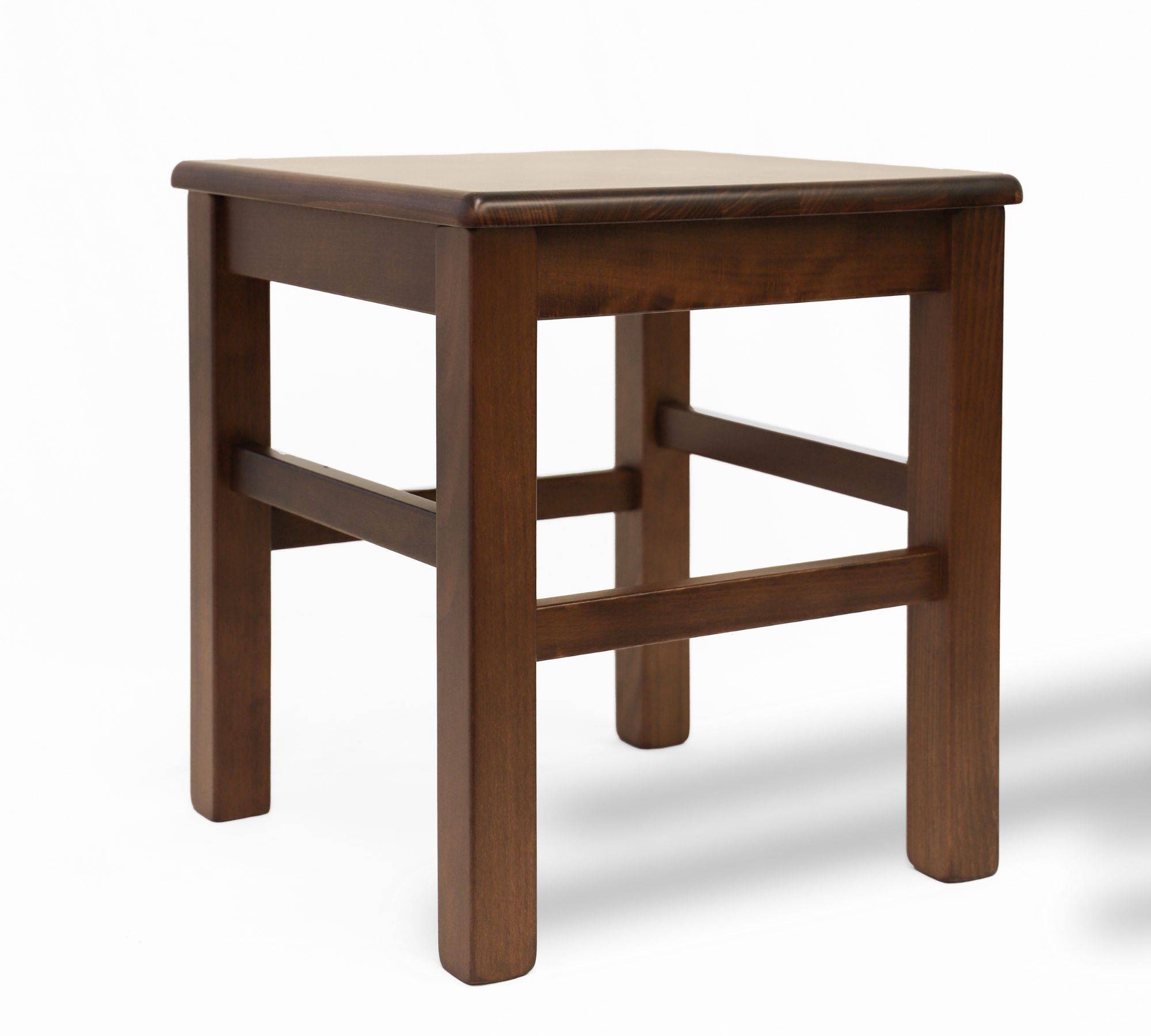 2x Stool Art. 114 Stool Beech wood Brown