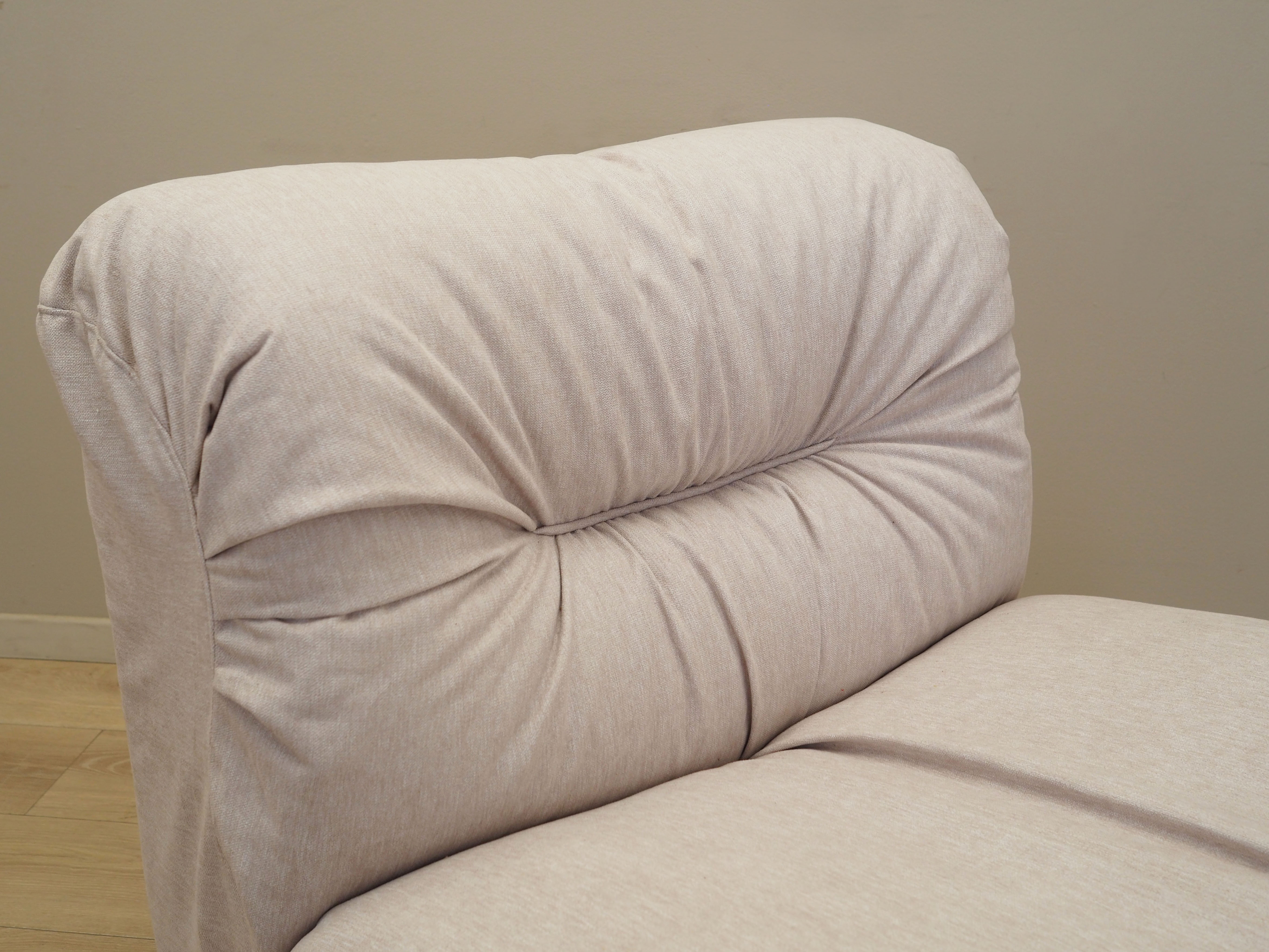 Beige armchair, Italian design, 1970s, Production: Italy