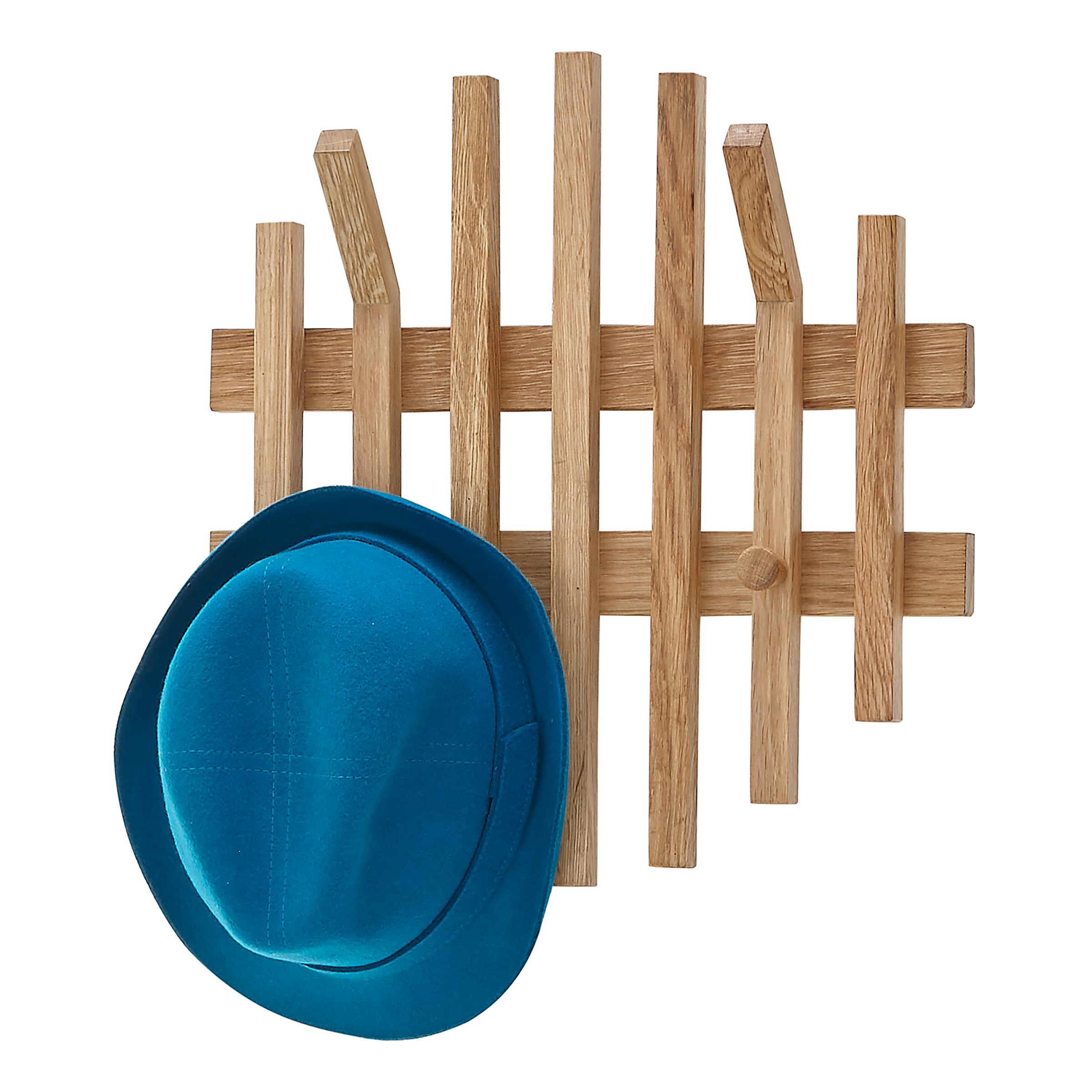 Garderobenpaneel Woods Cross Typ D Massivholz Braun