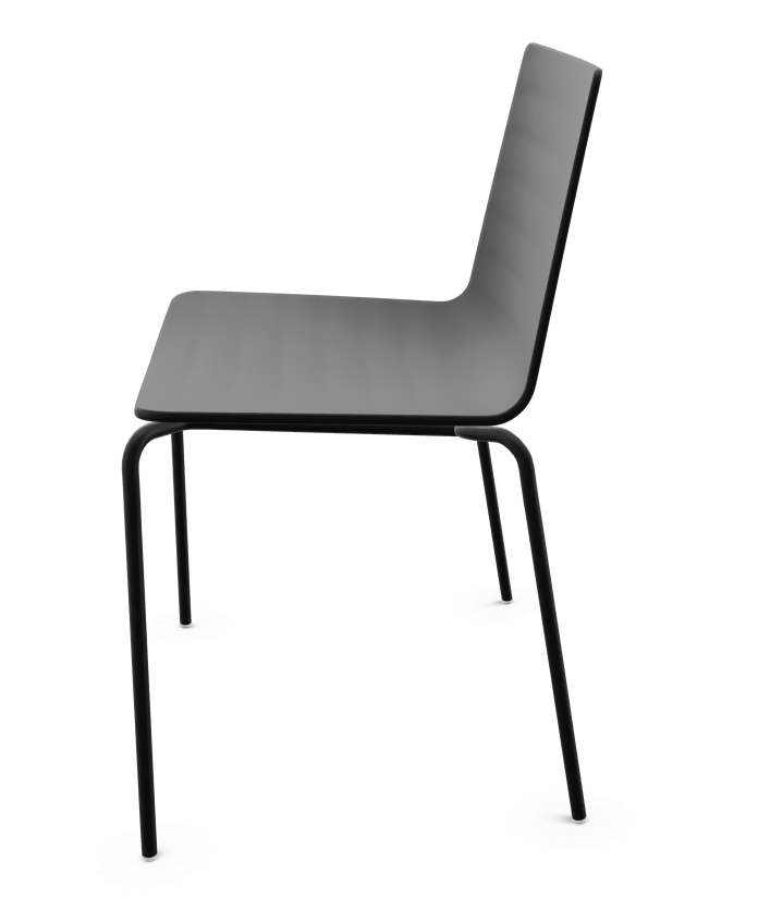 Flex Stuhl Aluminium Schwarz